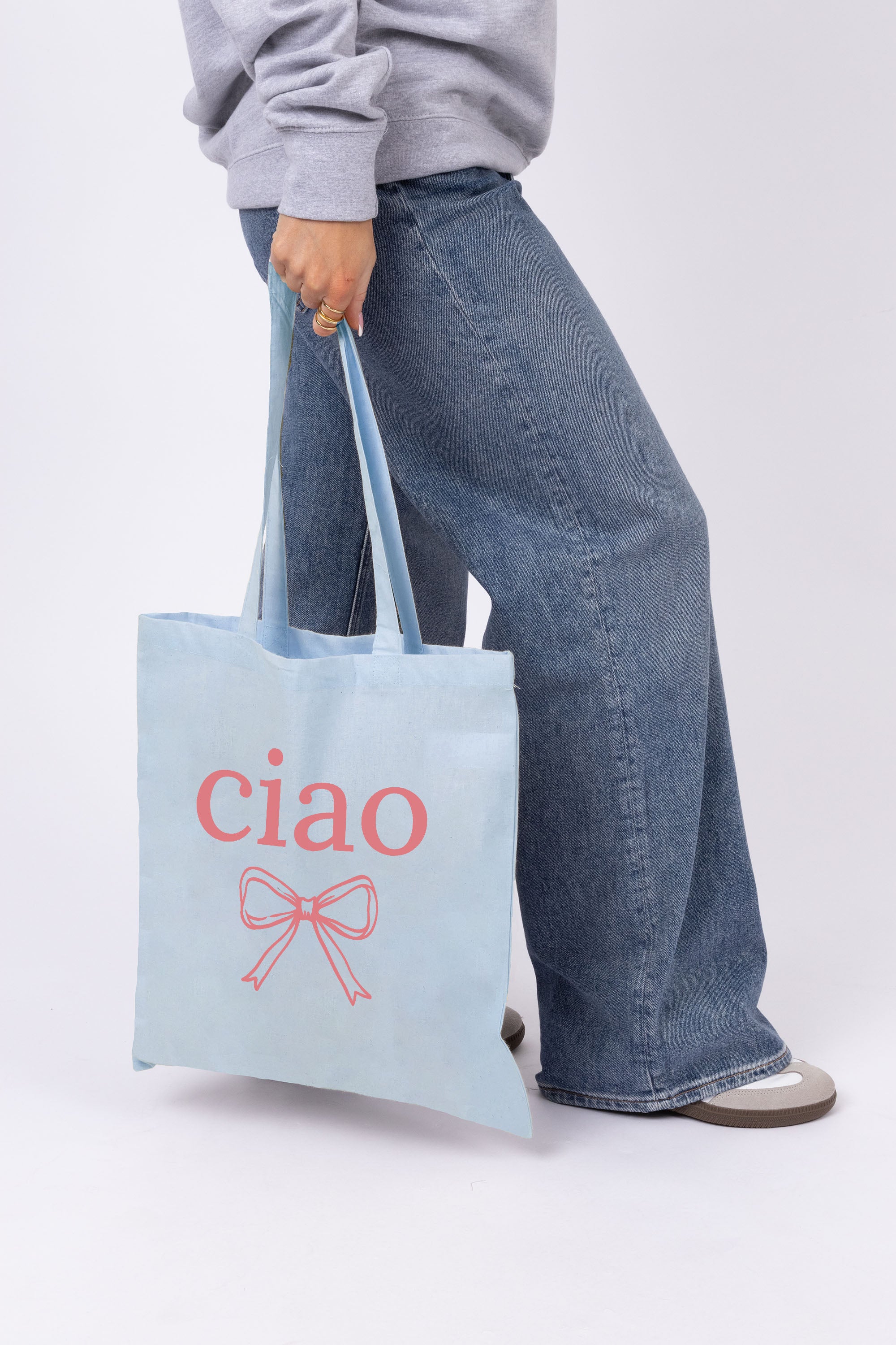 Ciao Bow Printed Tote Bag