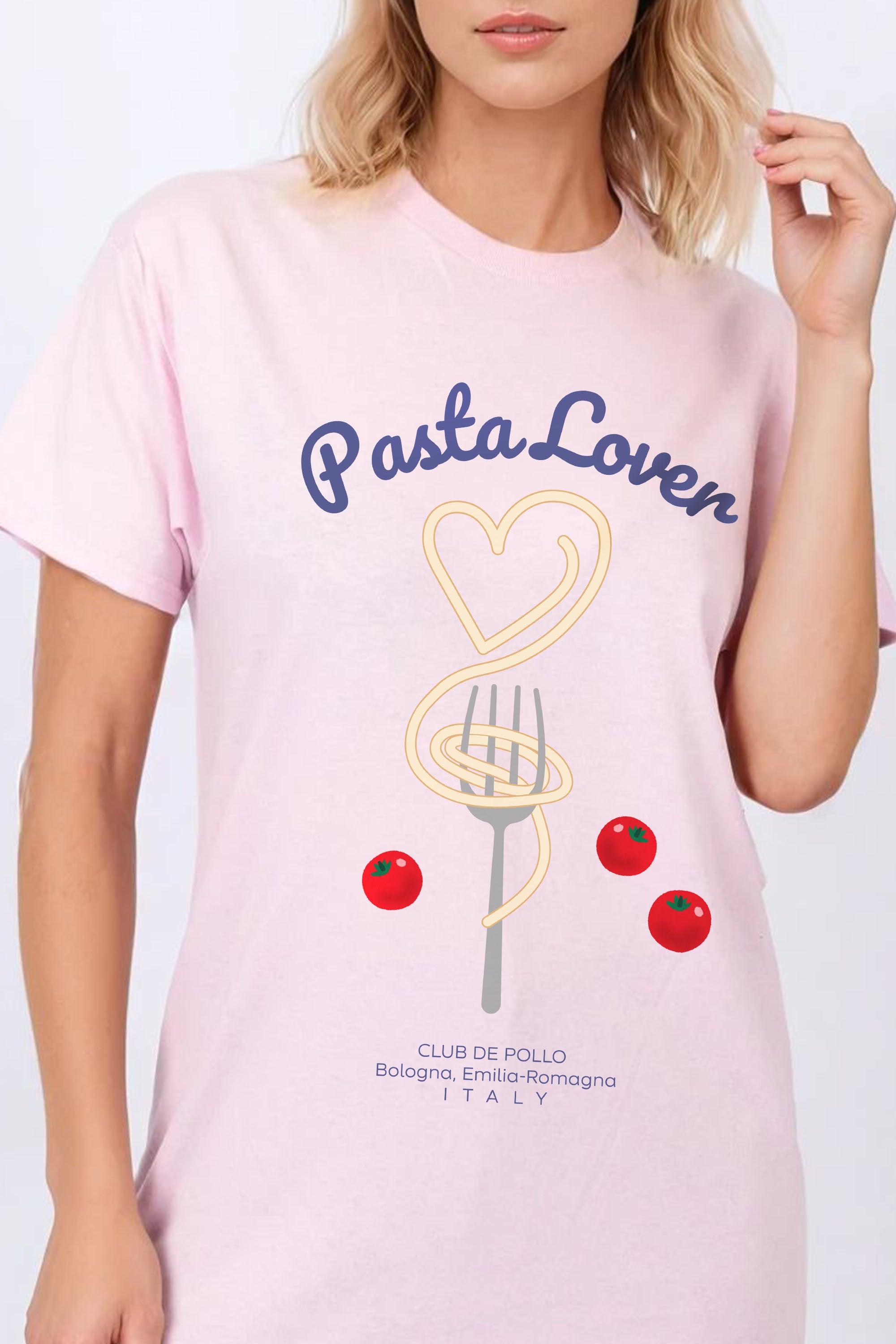 Regular Fit T-Shirt in Pasta Lover Print