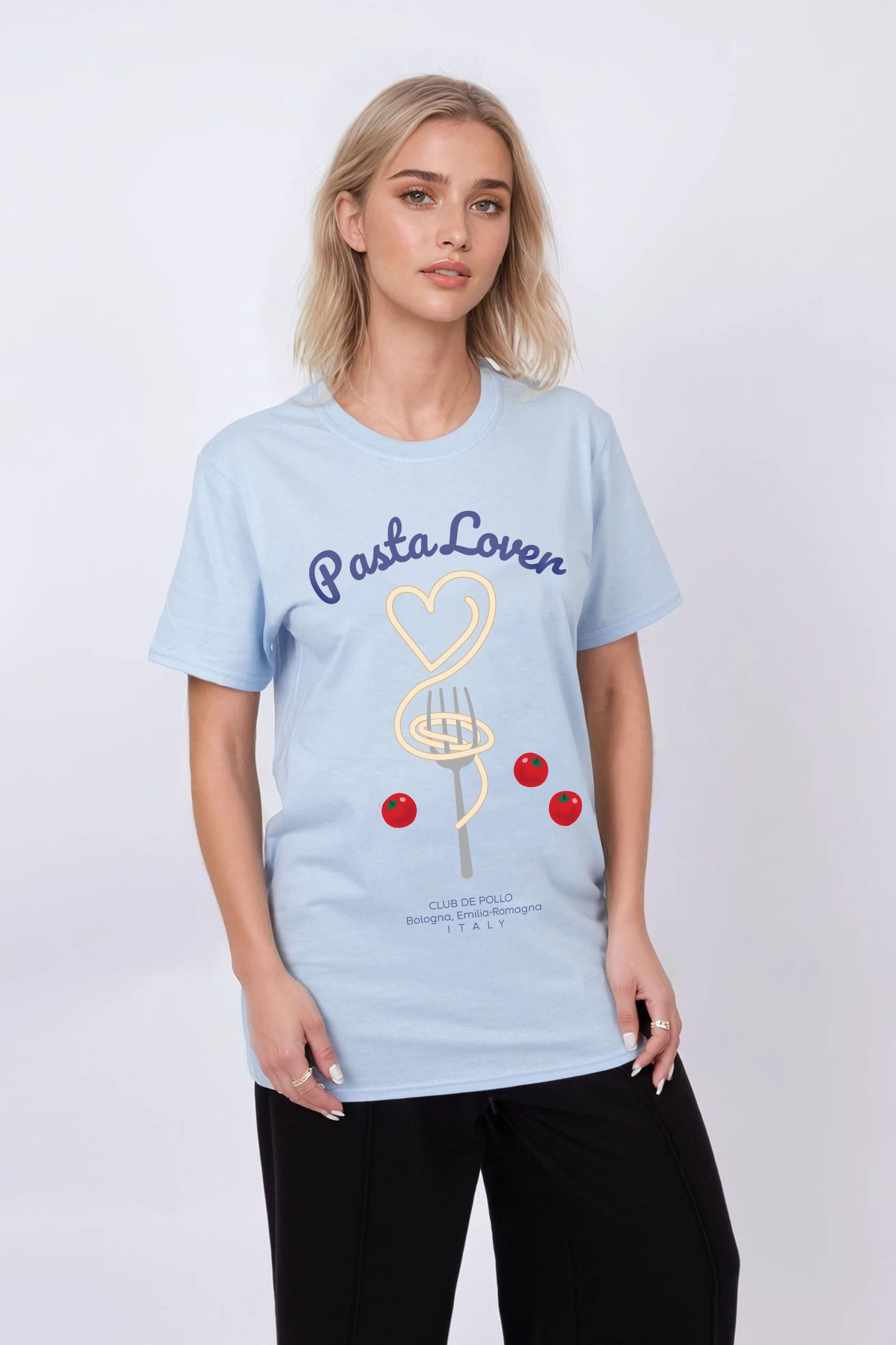 Regular Fit T-Shirt in Pasta Lover Print