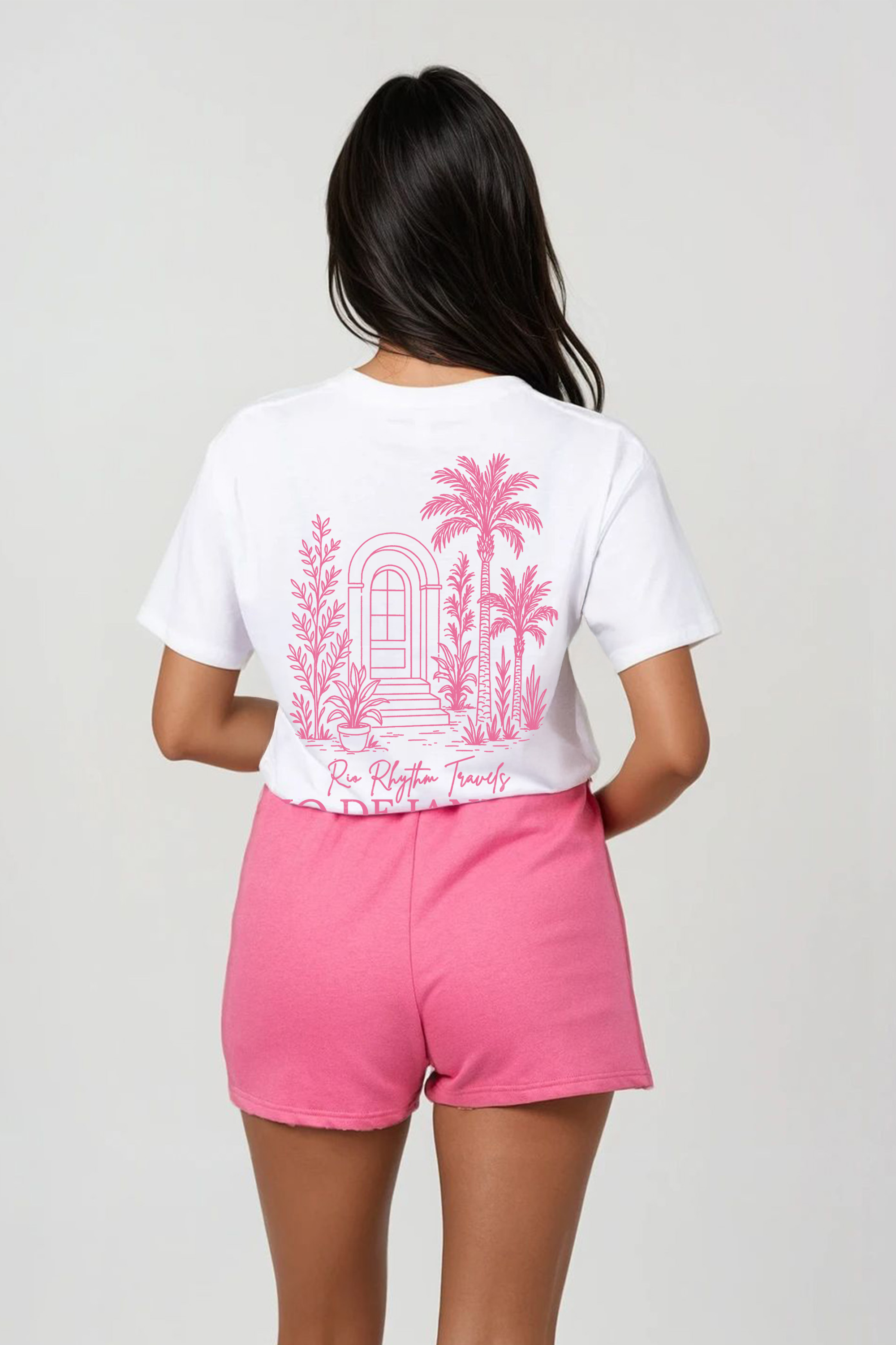 Regular Fit T-shirt & Short Set In Rio De Janeiro Print (Pack of 4 sets)