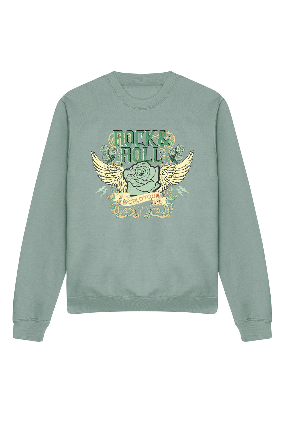 Sweatshirt in Rock And Roll Print