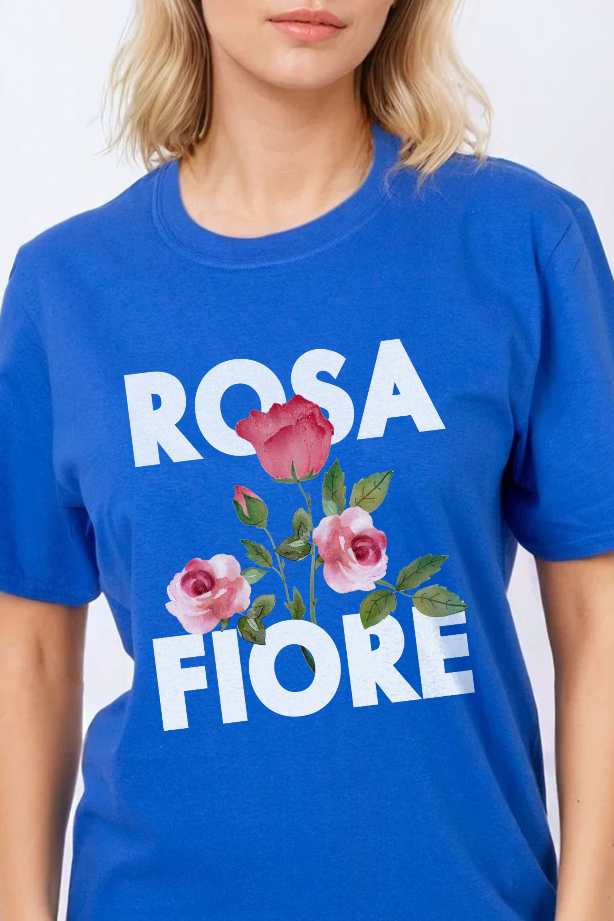Regular Fit T-shirt in Rosa Fiore Floral Print