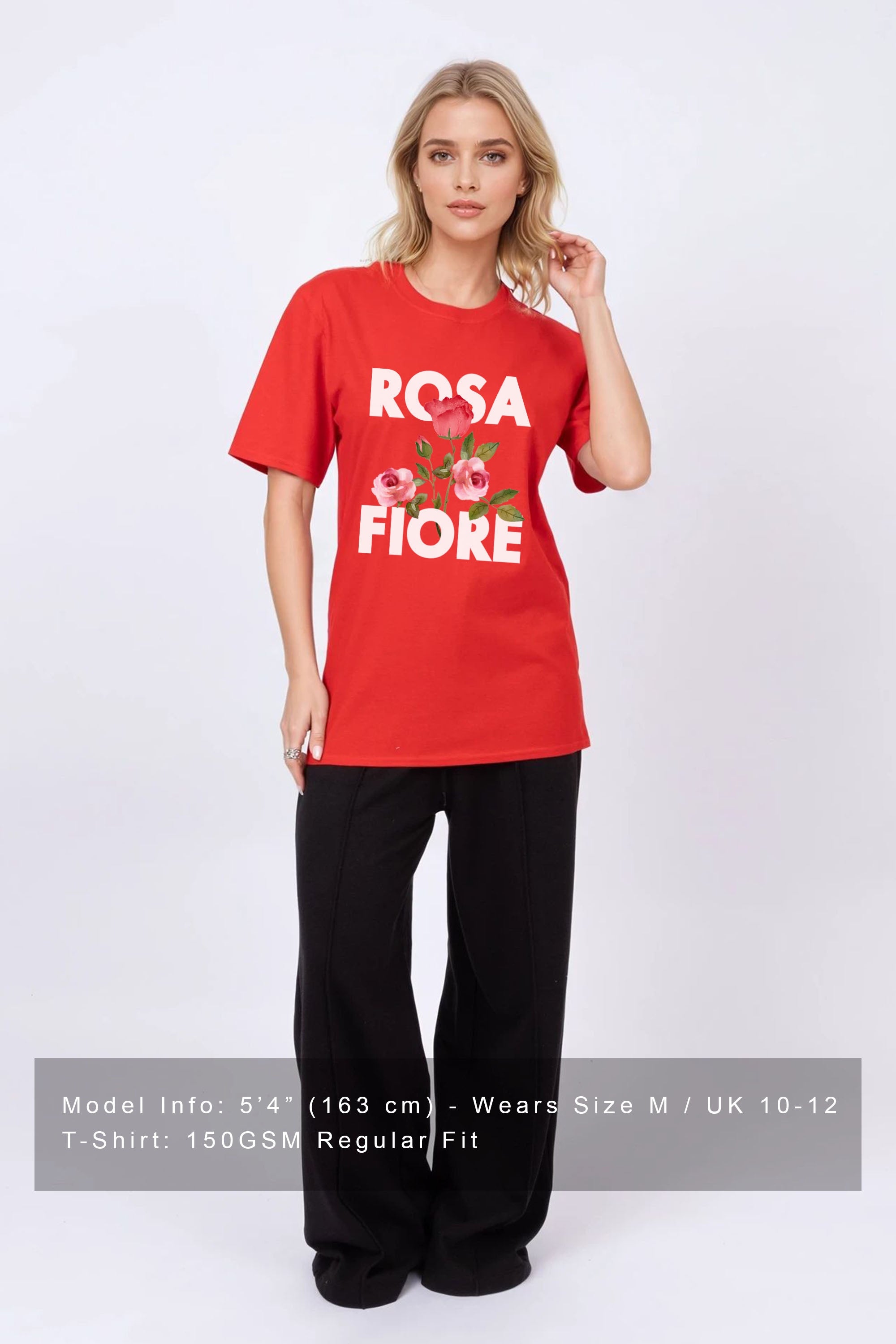Regular Fit T-shirt in Rosa Fiore Floral Print