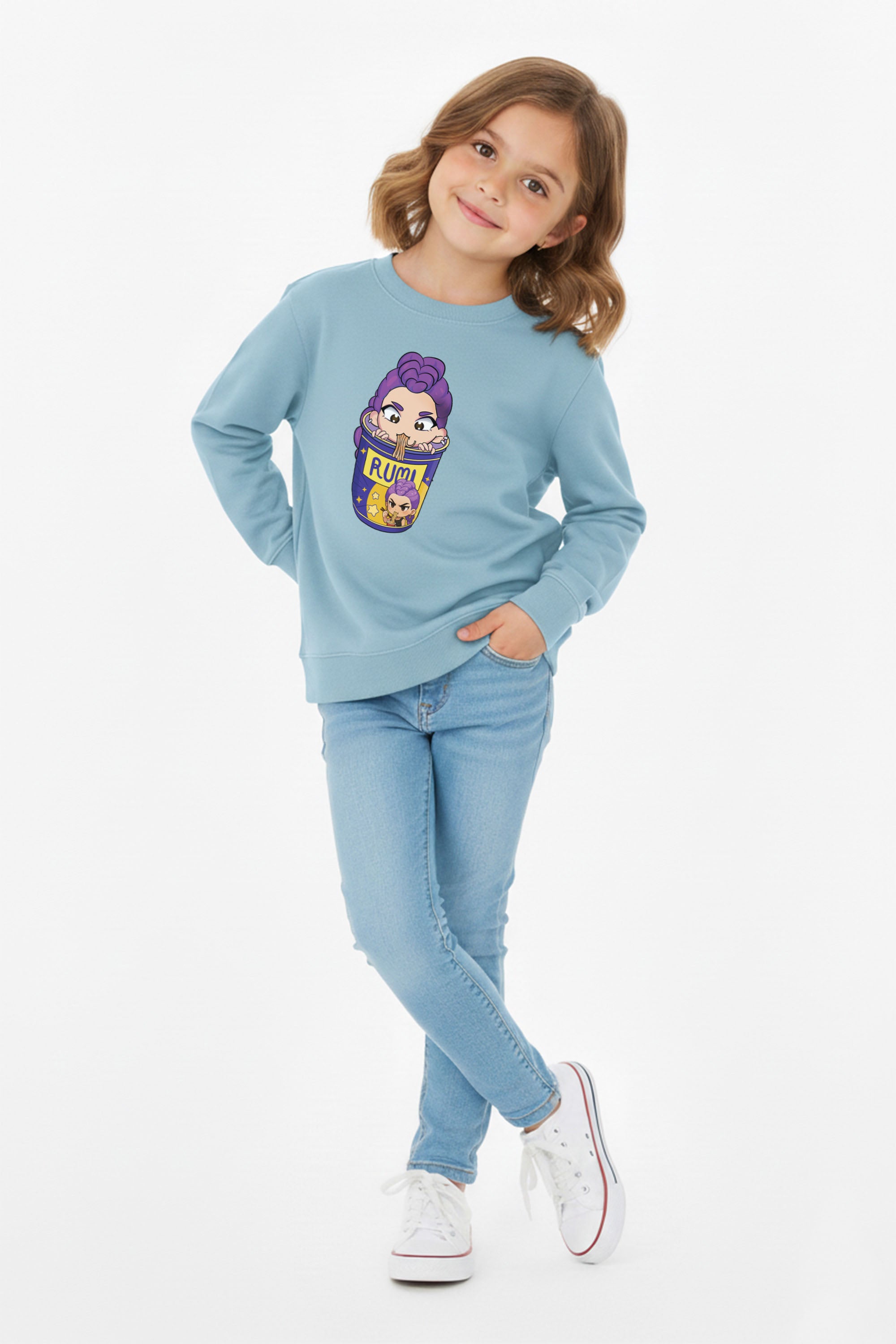 Kids Rumi Ramen Graphic Printed Sweatshirt