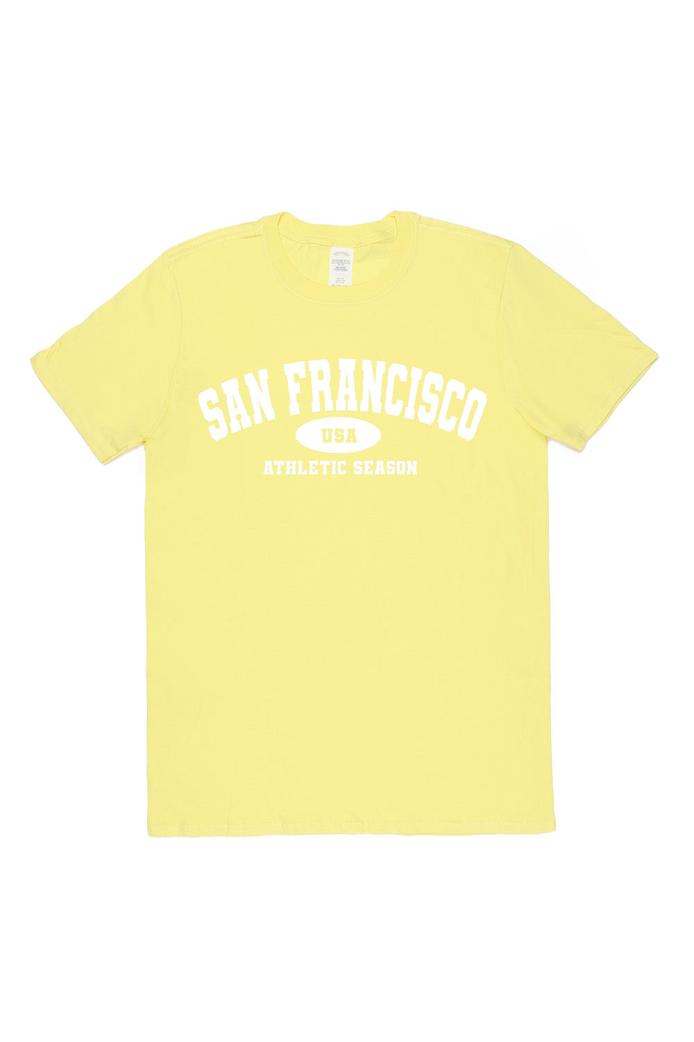 San Francisco T Shirt in Yellow Custom Packs Missi Clothing