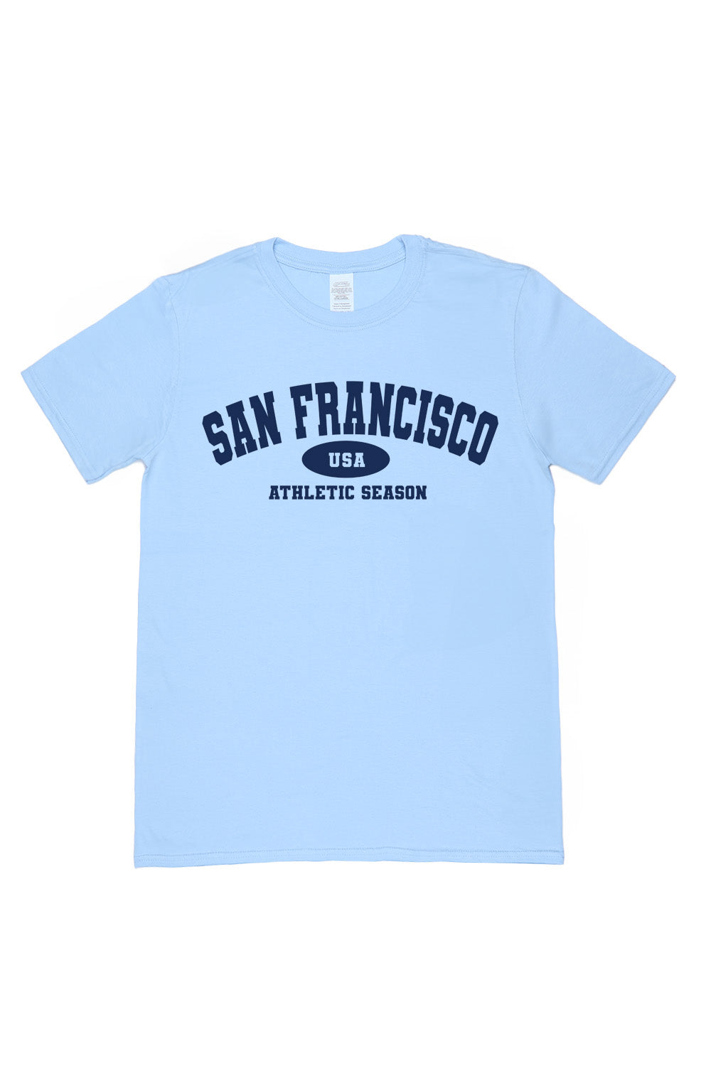 San Francisco T-Shirt in Light Blue (Custom Packs)