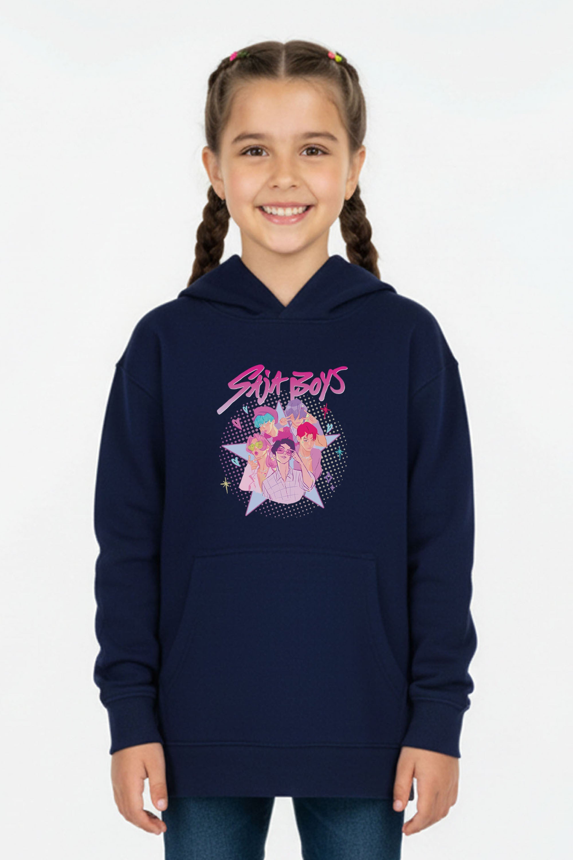 Kids Saja Boys Printed Hoodie