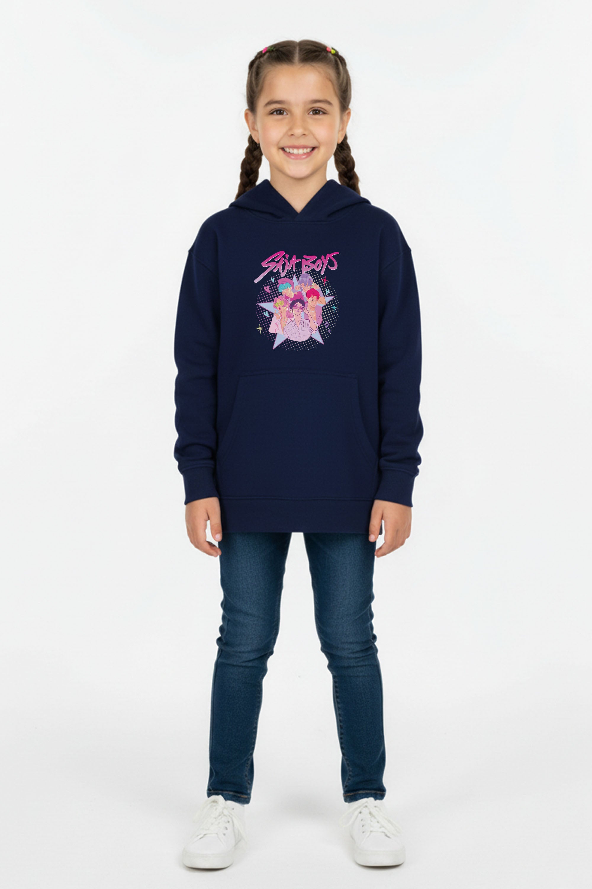 Kids Saja Boys Printed Hoodie