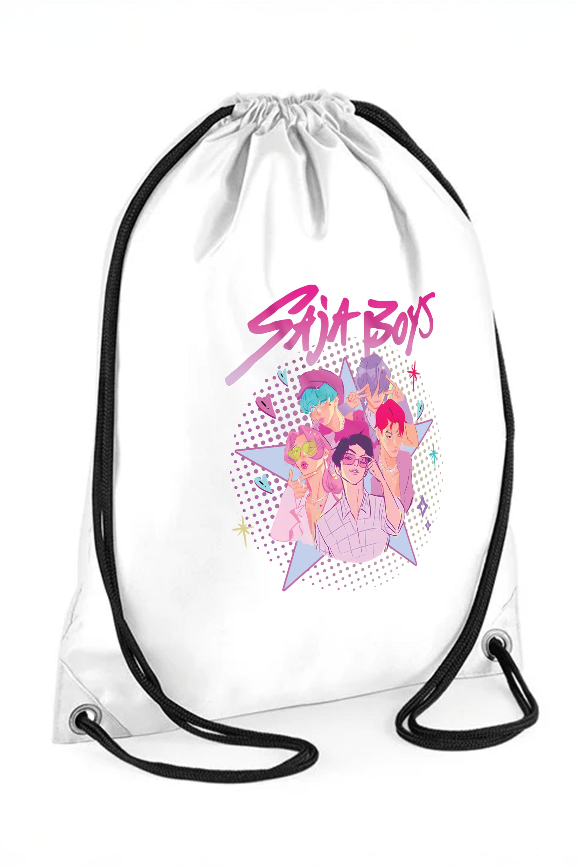 Saja Boys Printed Water-Resistant Pe/Kit Bag
