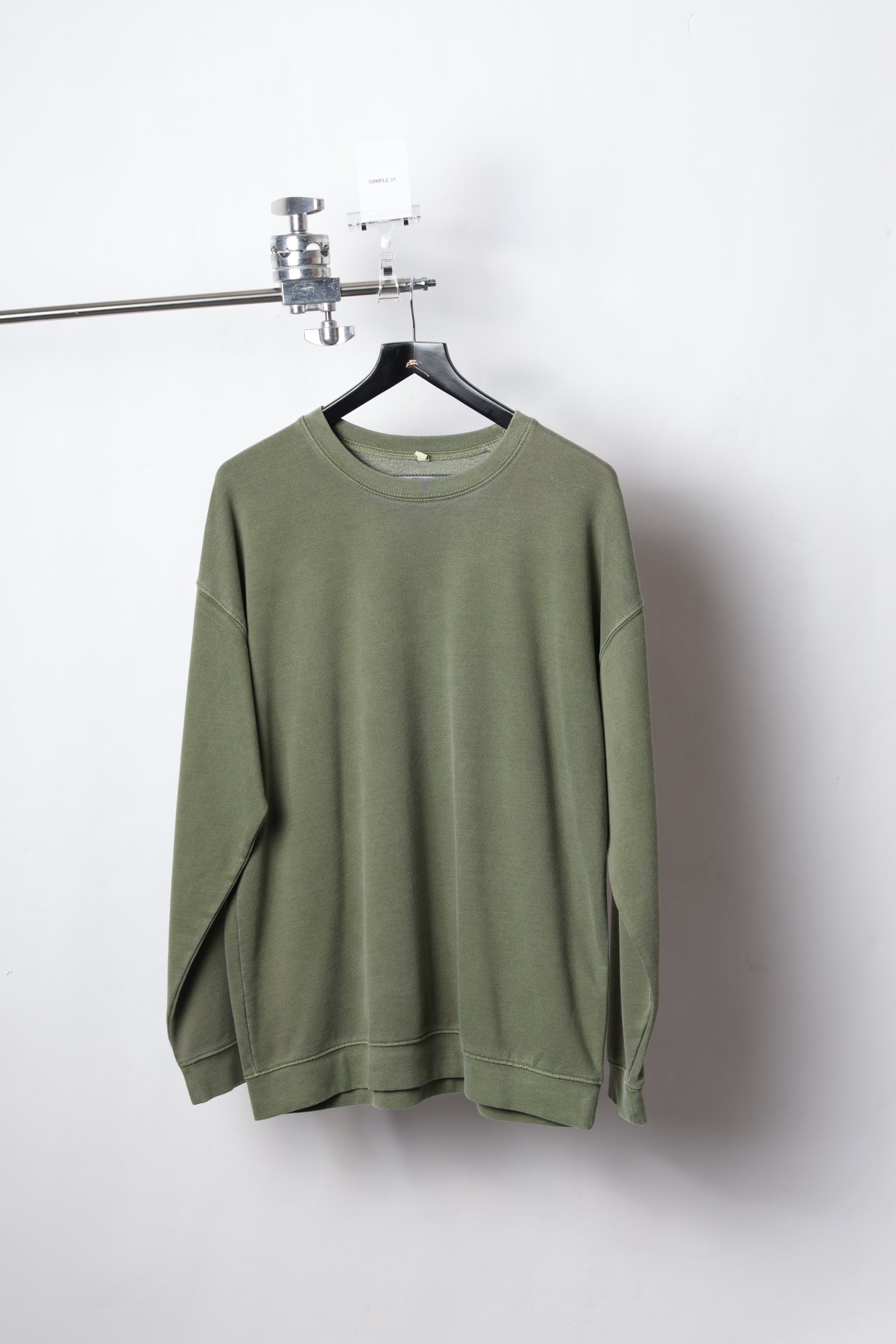 VINTAGE KHAKI WASHED SWEATSHIRT (SIZE L) - SAMPLE