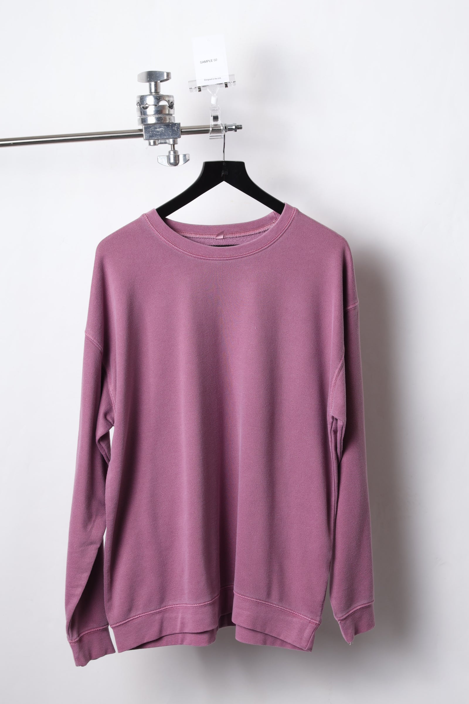 VINTAGE BURGUNDY WASHED SWEATSHIRT (SIZE L) - SAMPLE