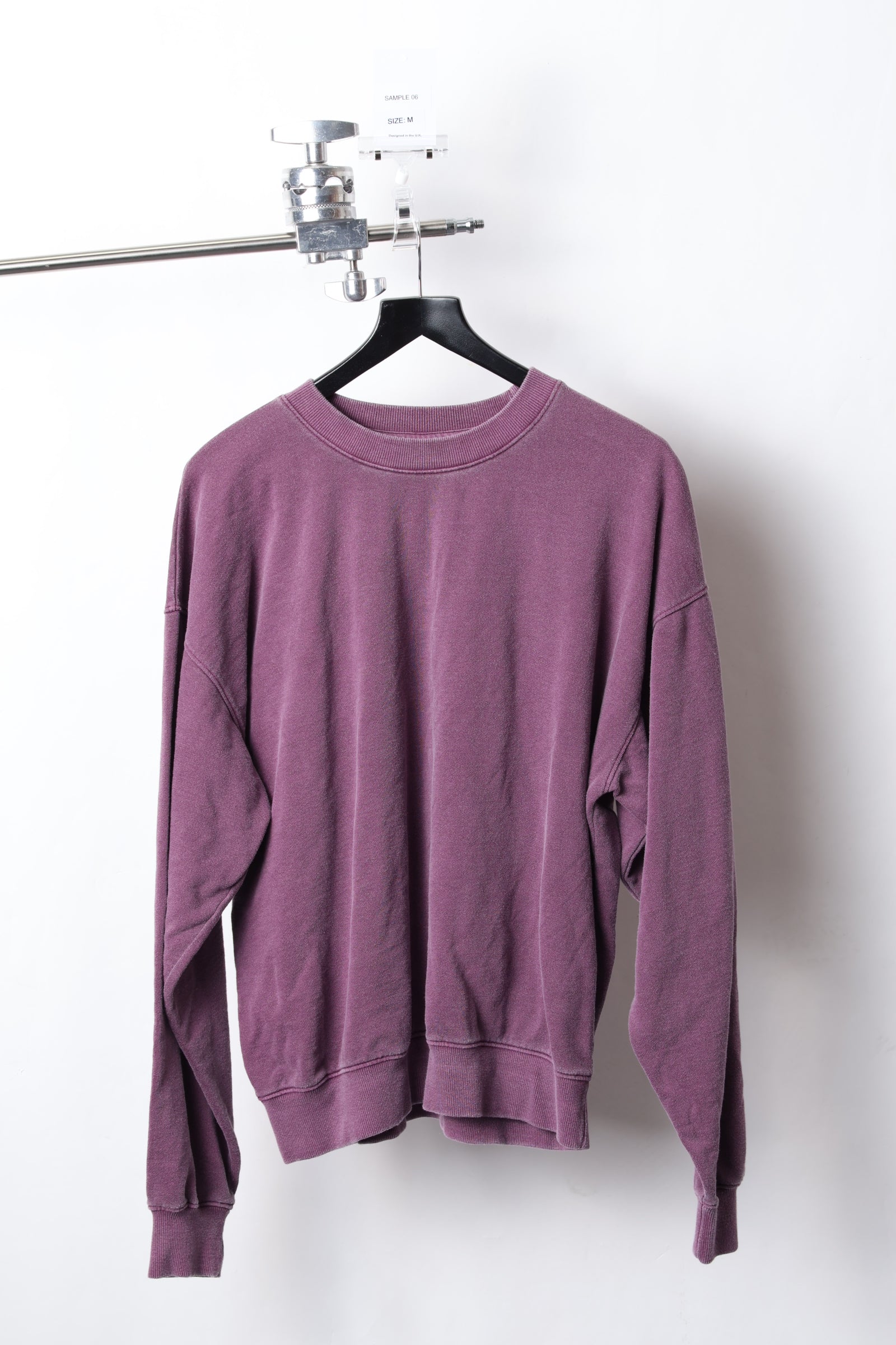 VINTAGE BURGUNDY WASHED SWEATSHIRT (SIZE M) - SAMPLE