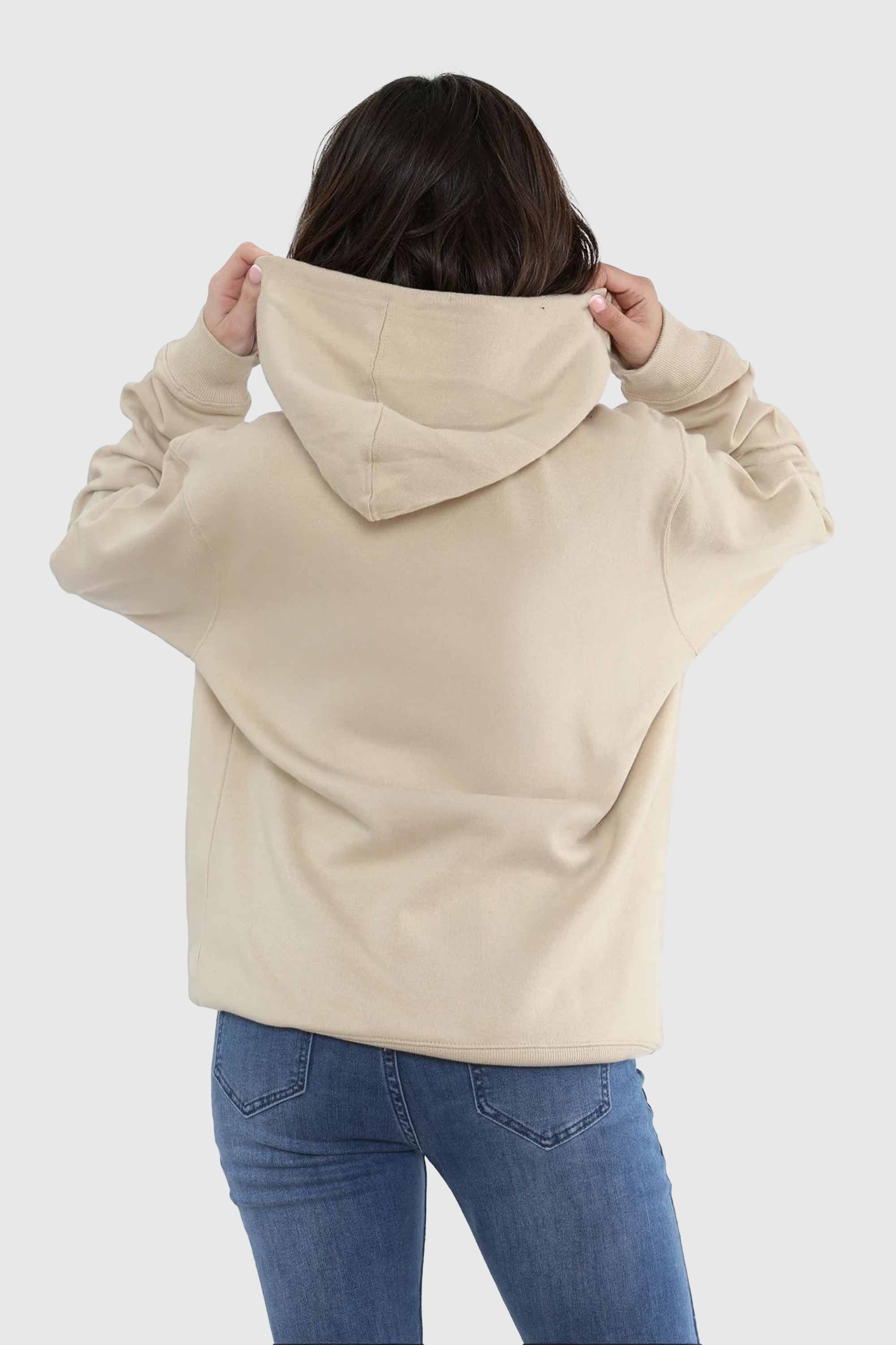 Unisex 280GSM Ringspun Blended Plain Hoodie