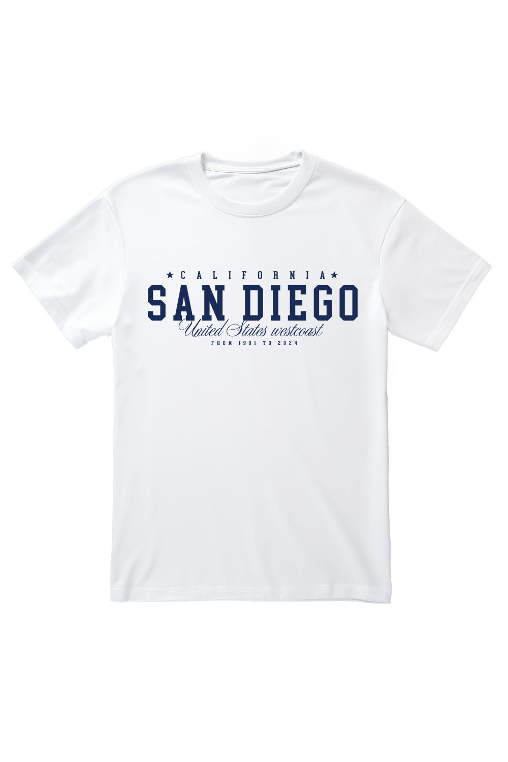 San Diego T-Shirt in White (Custom Packs)