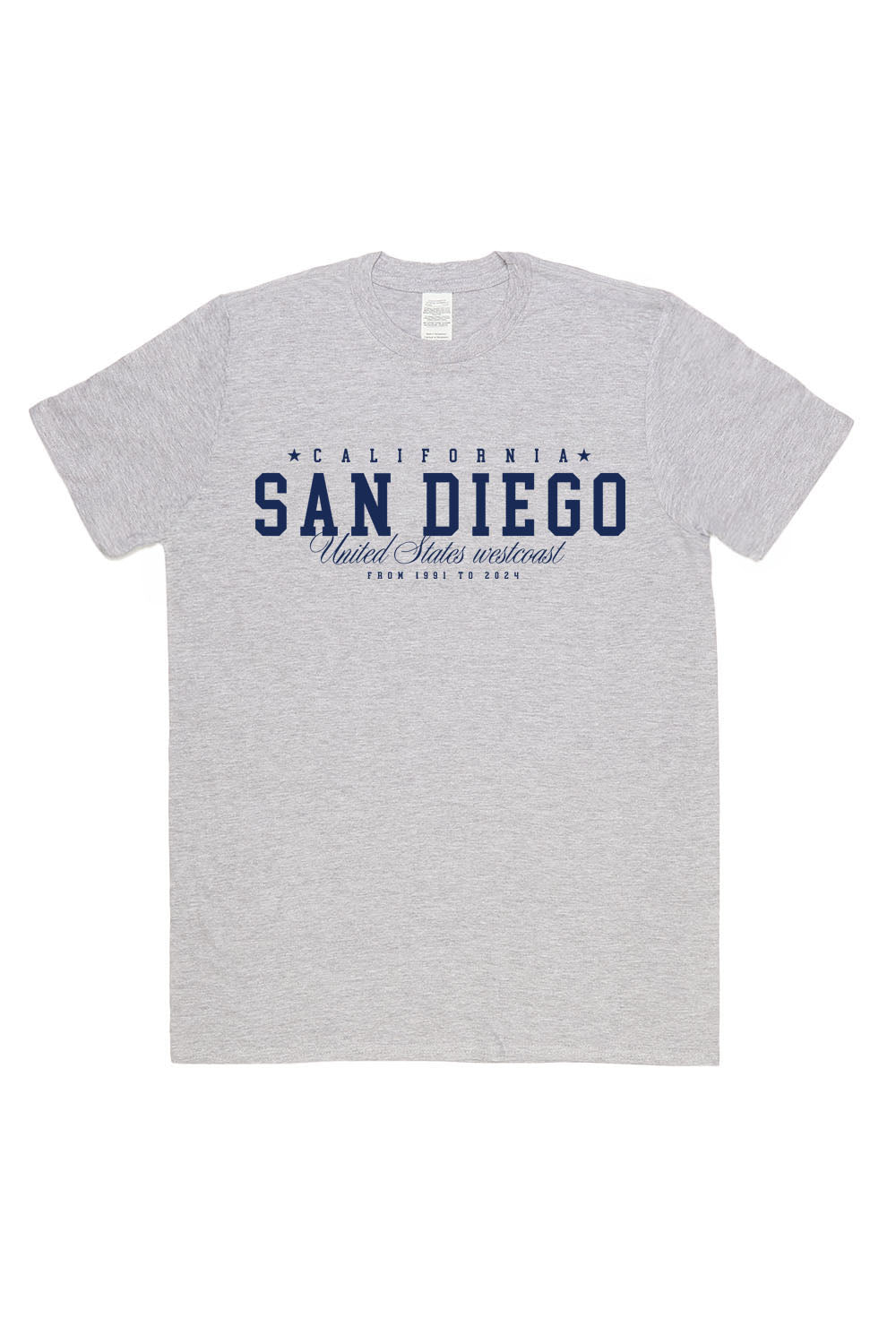 San Diego T-Shirt in Ash Grey (Custom Packs)