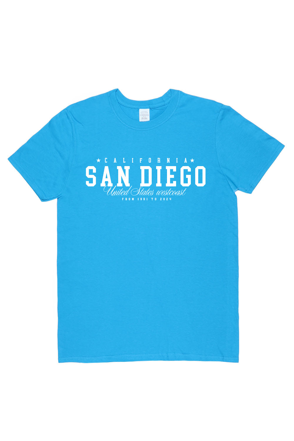 San Diego T-Shirt in Sapphire Blue (Custom Packs)