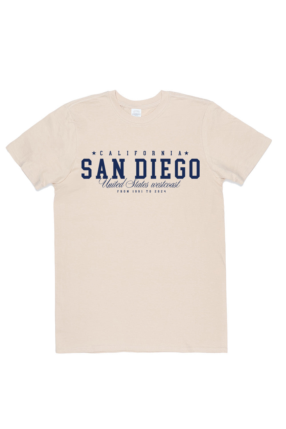 San Diego T-Shirt in Sand (Custom Packs)