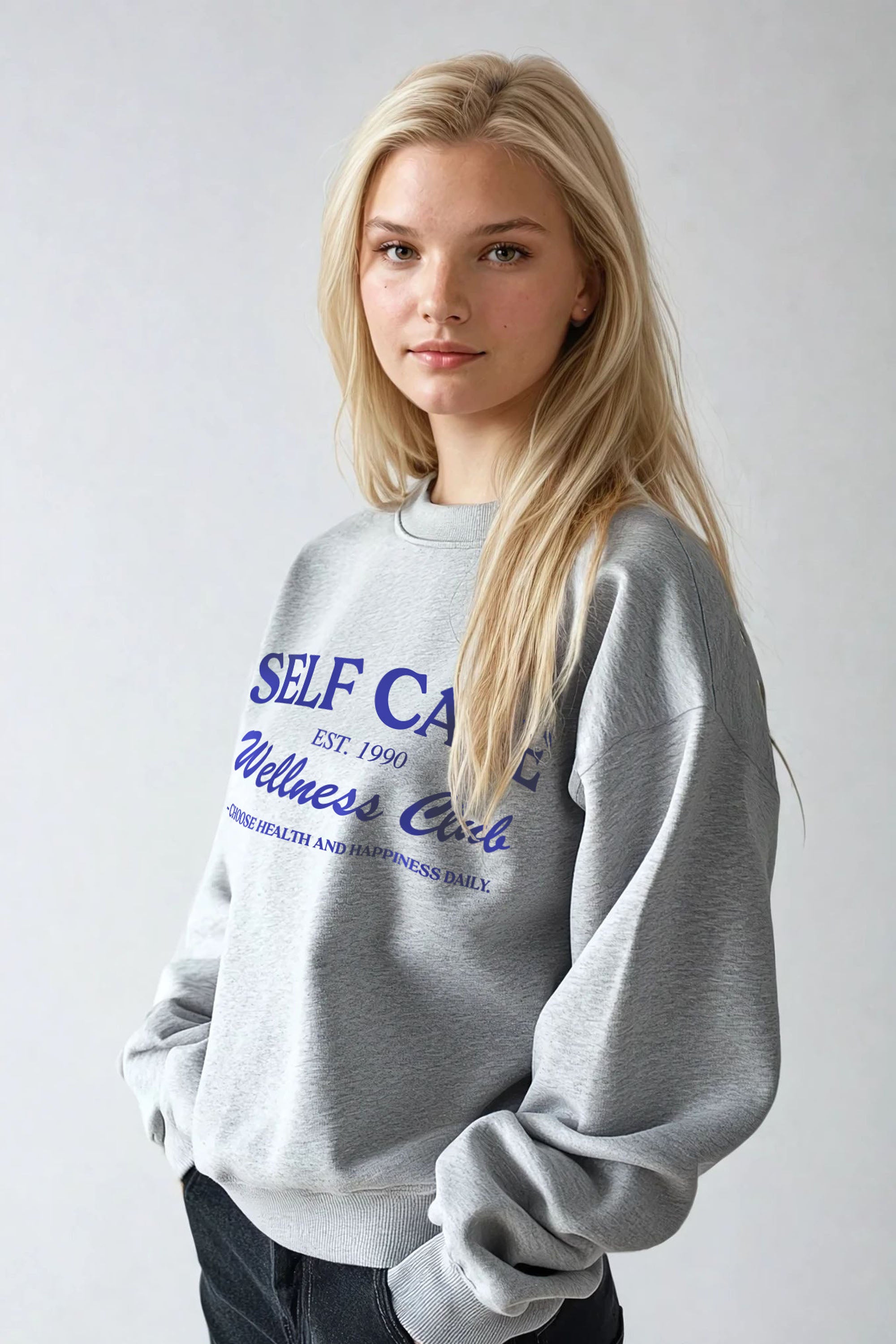 Self Care Wellness Club Printed Sweatshirt (CUSTOM PACKS)