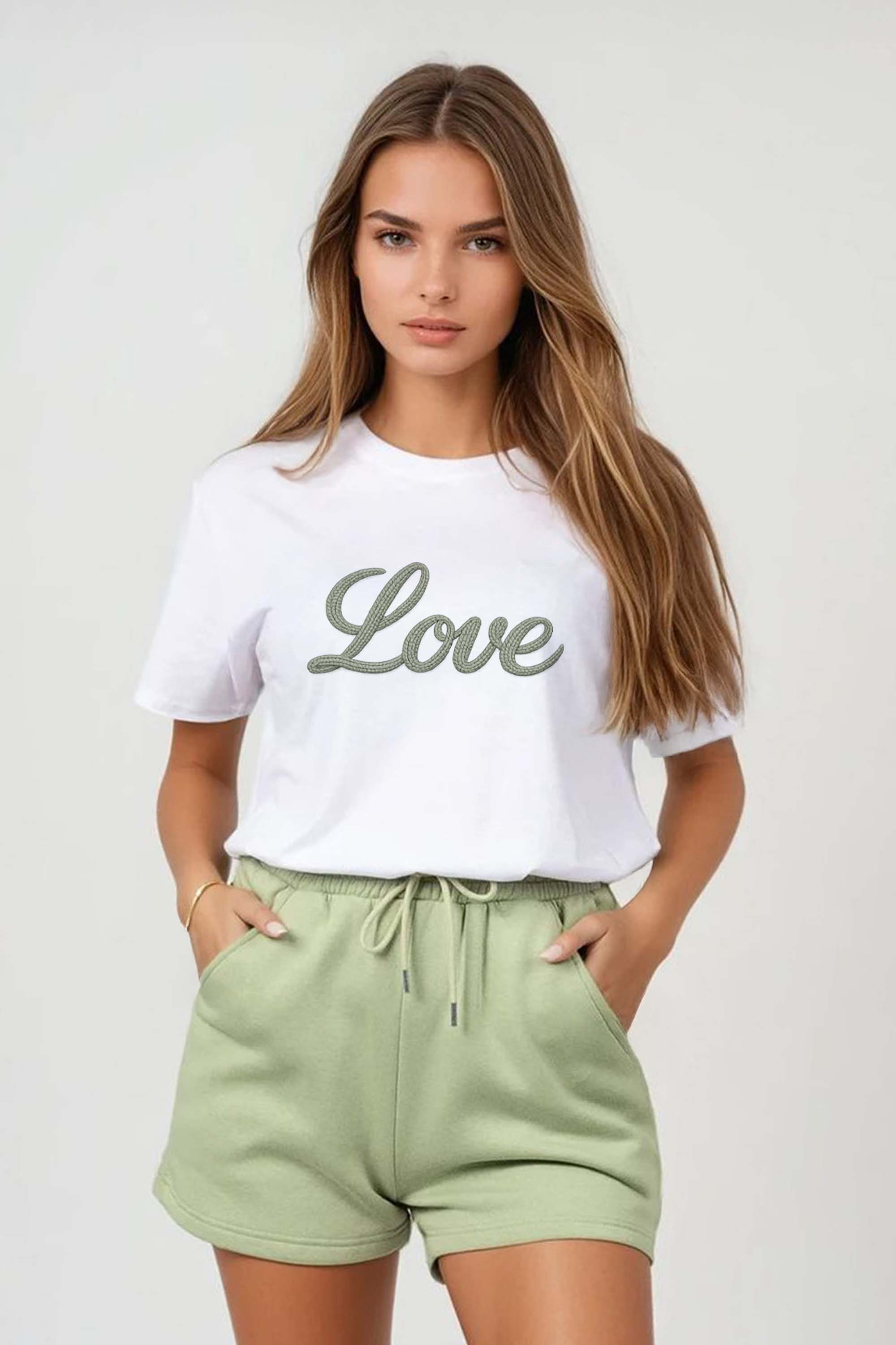 Regular Fit T-Shirt & LSF Short Sets In Love Print (Pack of 4 sets)