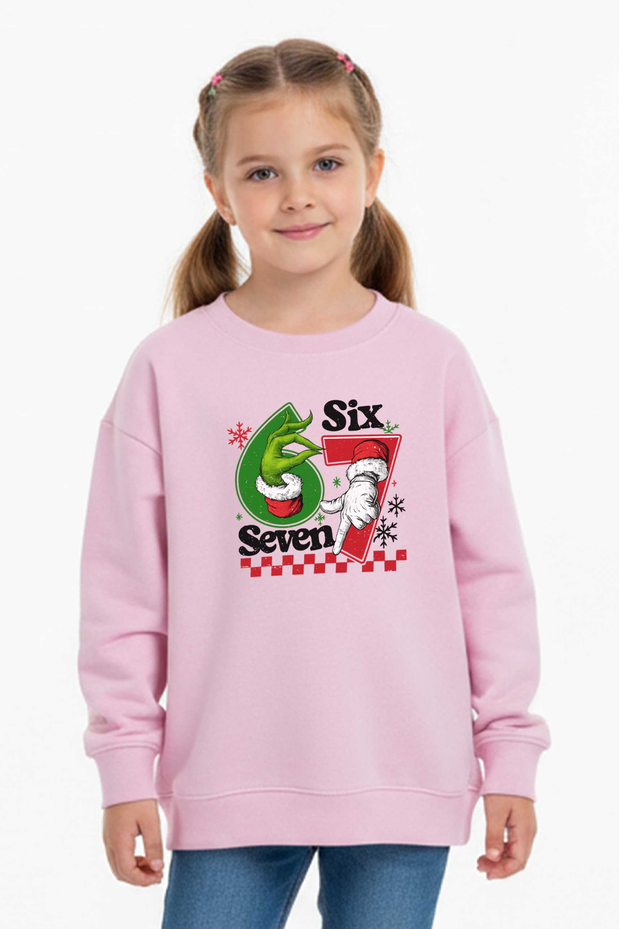 Kids Christmas 67 Trend Graphic Printed Sweatshirt