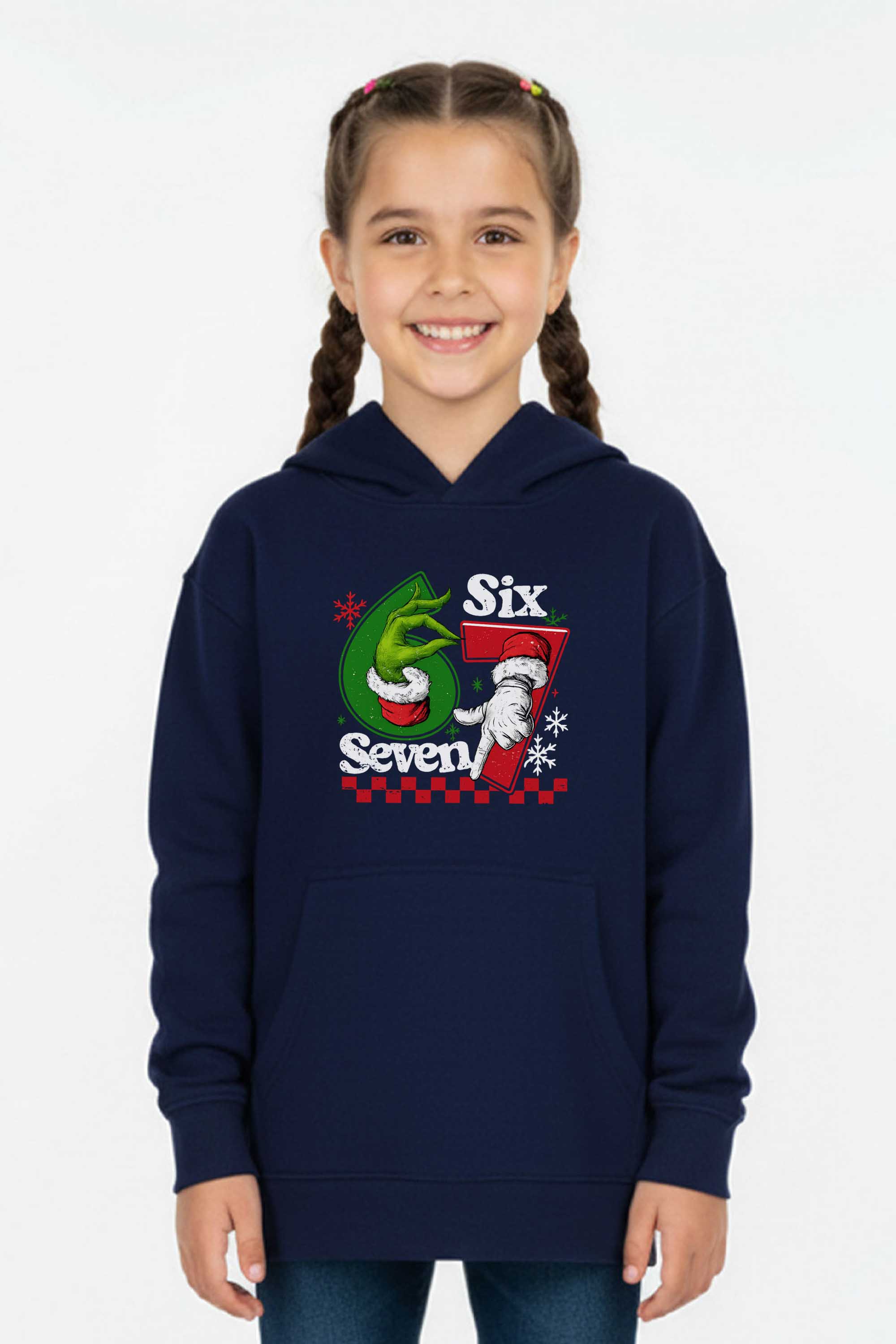 Kids Christmas 67 Trend Graphic Printed Hoodie
