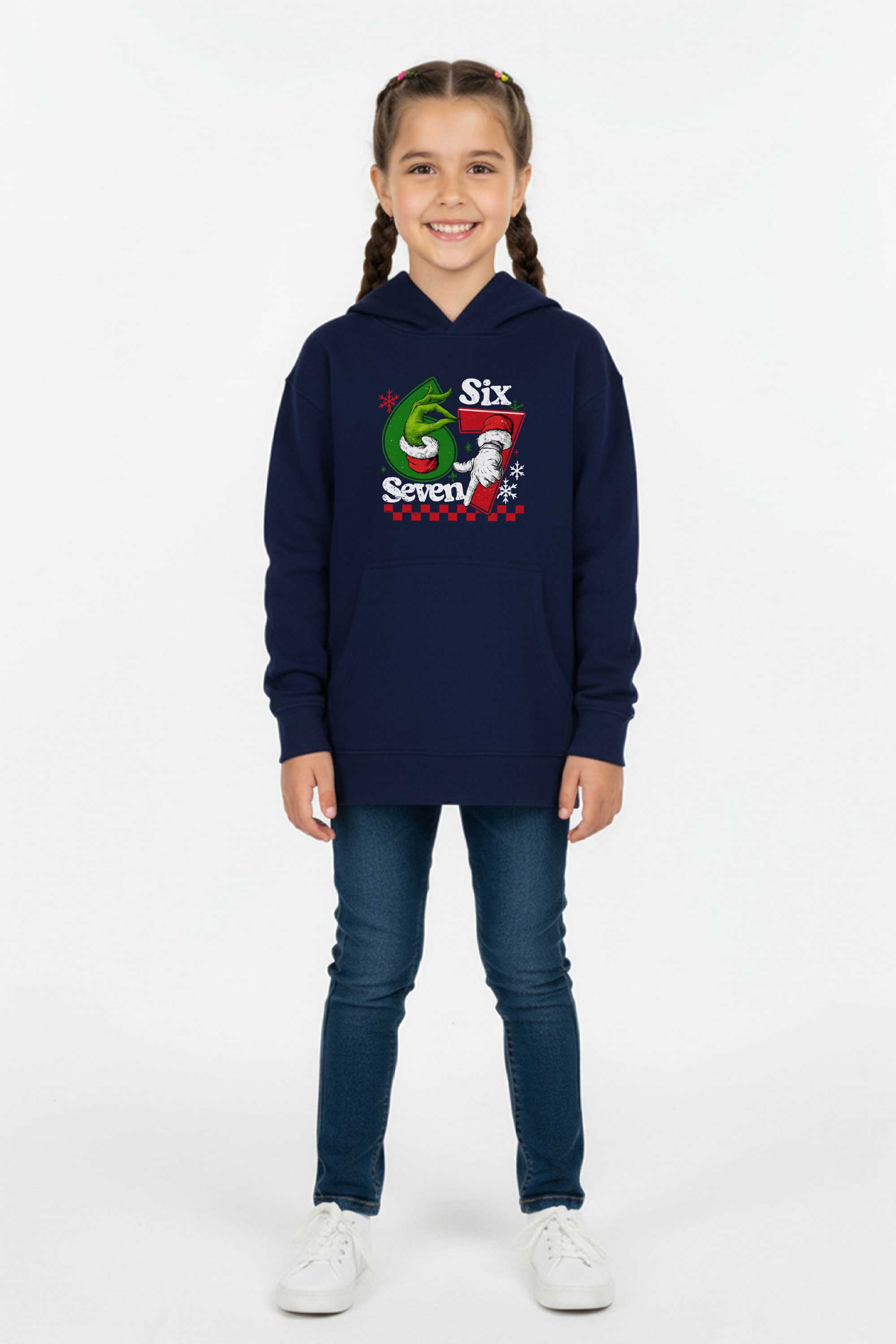 Kids Christmas 67 Trend Graphic Printed Hoodie
