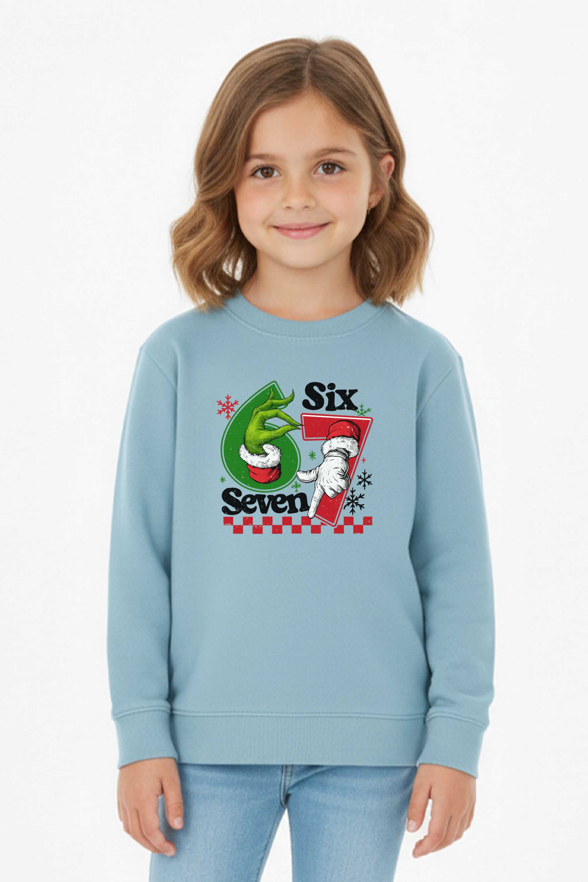 Kids Christmas 67 Trend Graphic Printed Sweatshirt