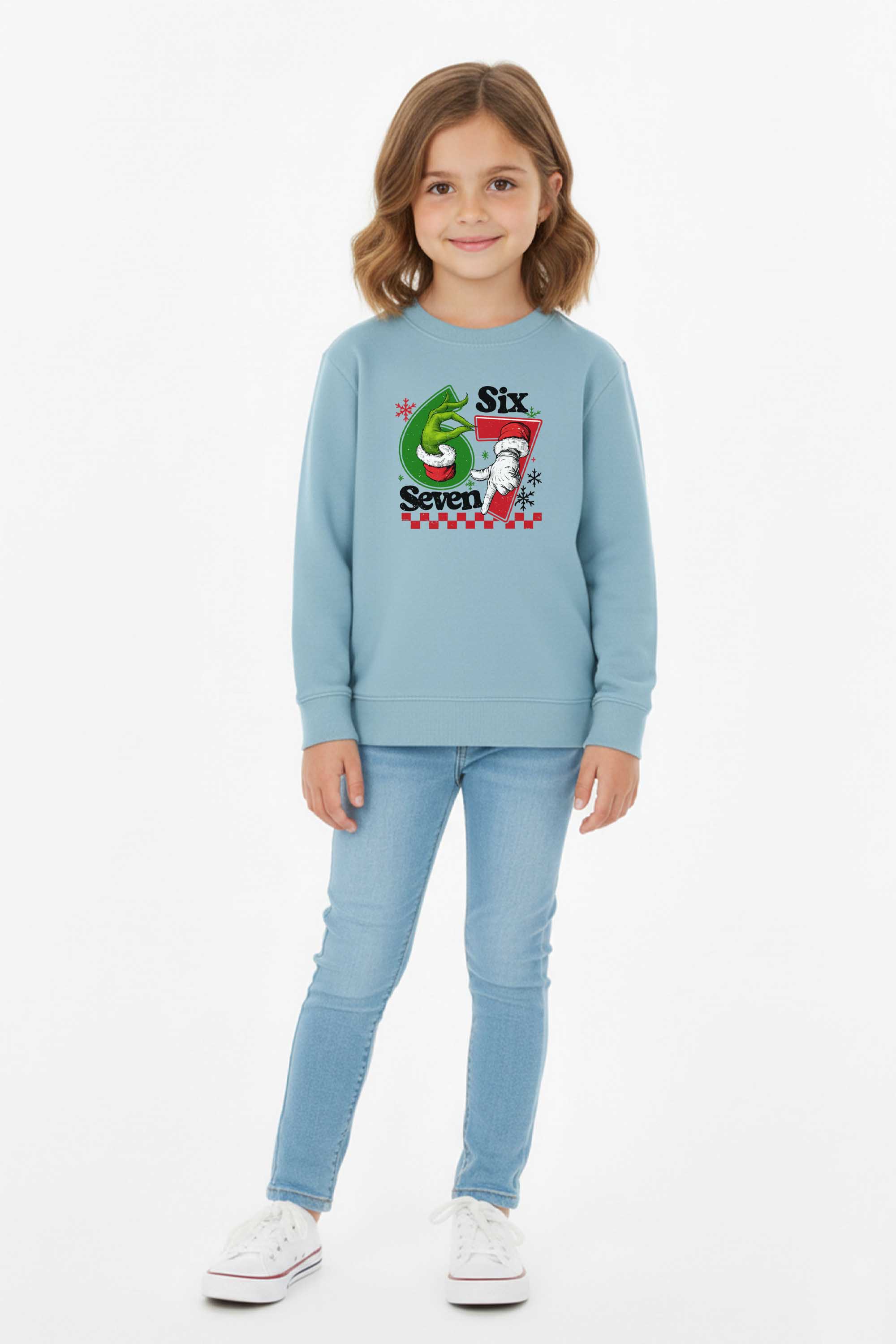 Kids Christmas 67 Trend Graphic Printed Sweatshirt