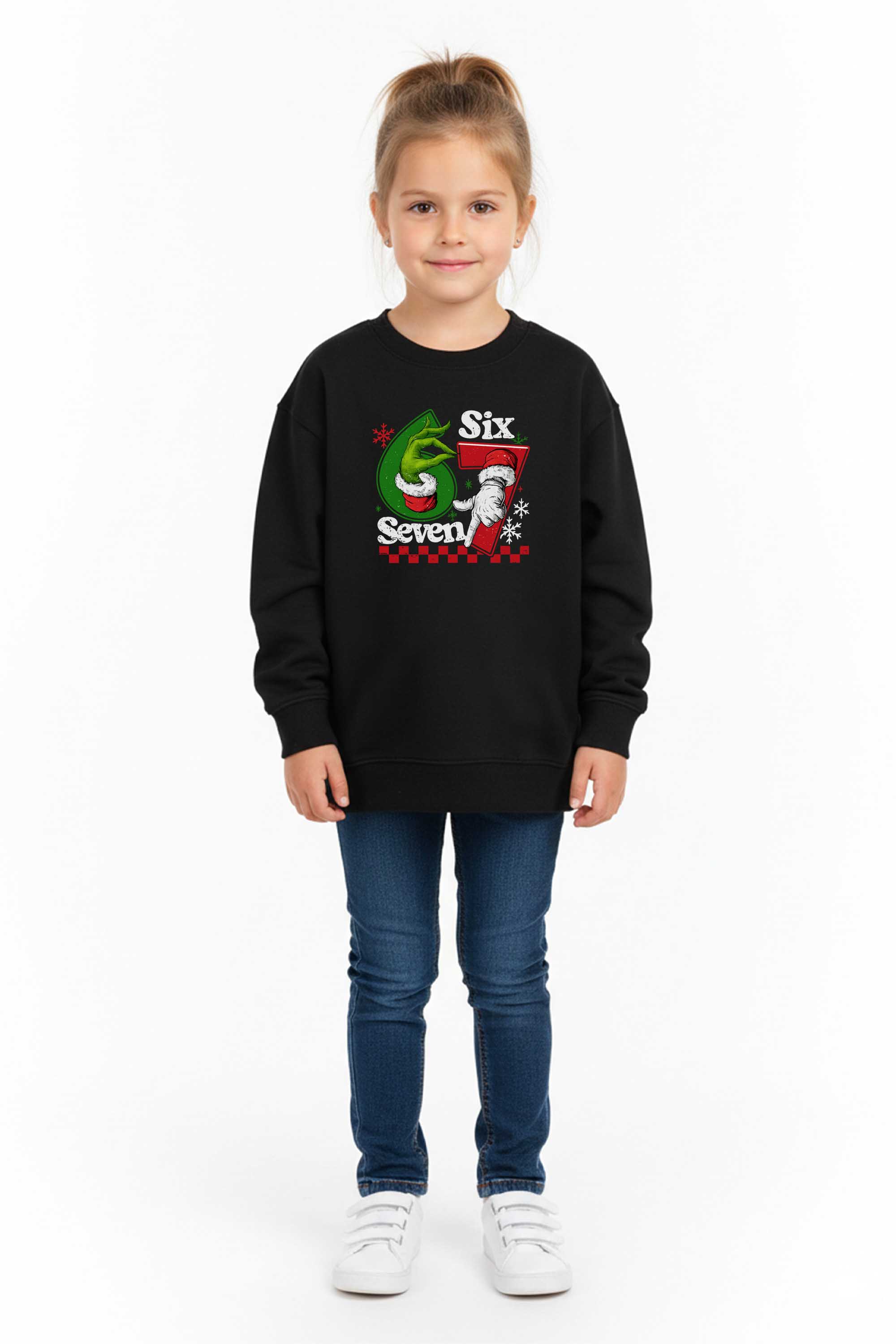 Kids Christmas 67 Trend Graphic Printed Sweatshirt
