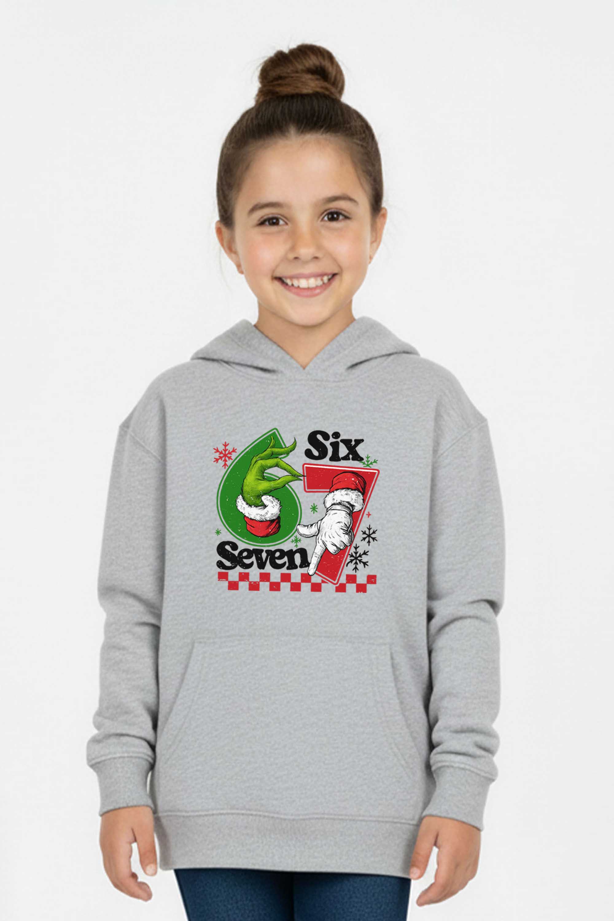 Kids Christmas 67 Trend Graphic Printed Hoodie