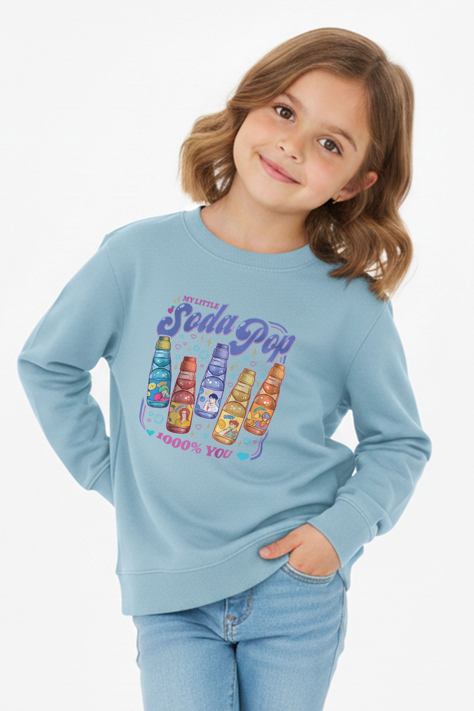 Kids Soda Pop Printed Sweatshirt