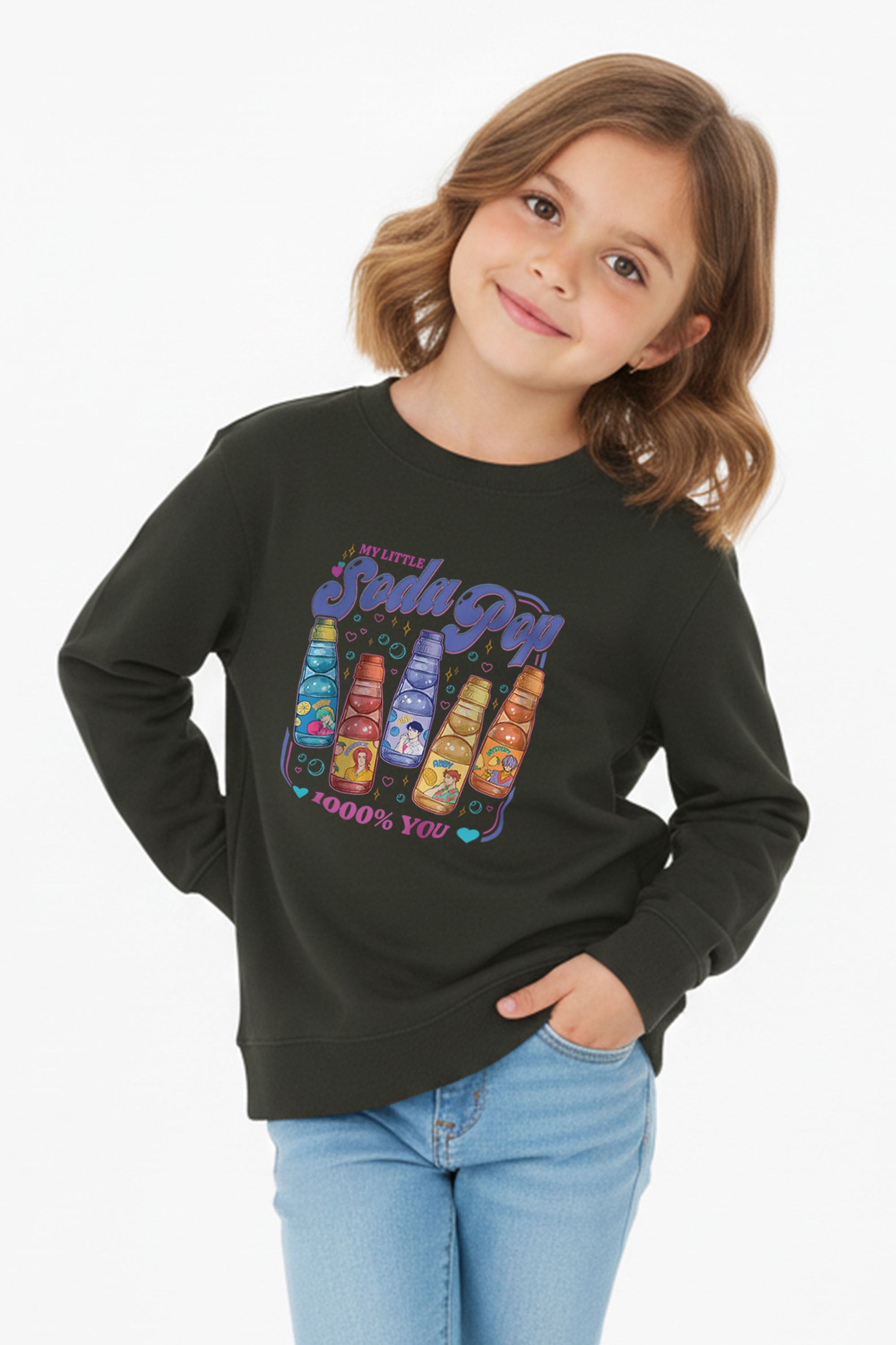 Kids Soda Pop Printed Sweatshirt