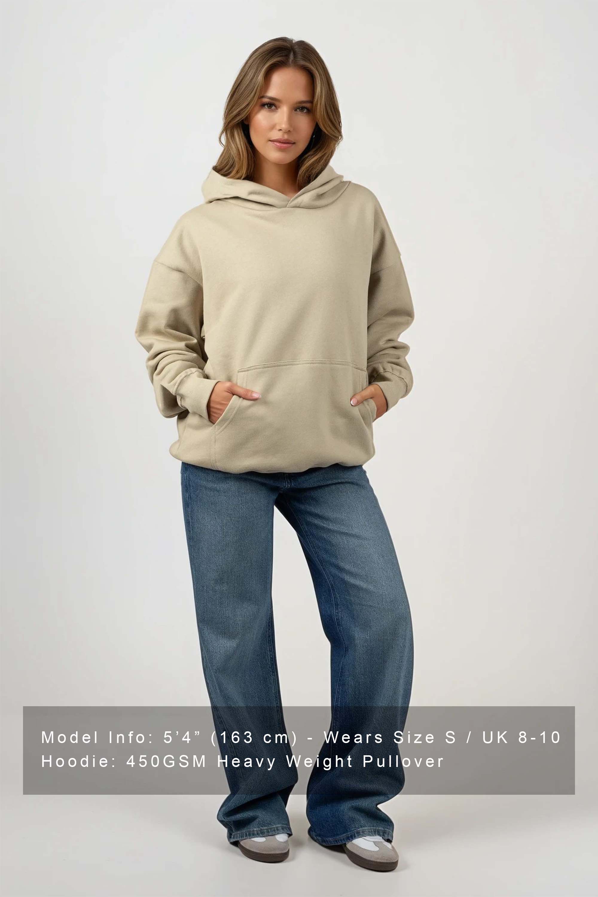 Premium 450GSM Heavyweight Pullover Plain Hoodie