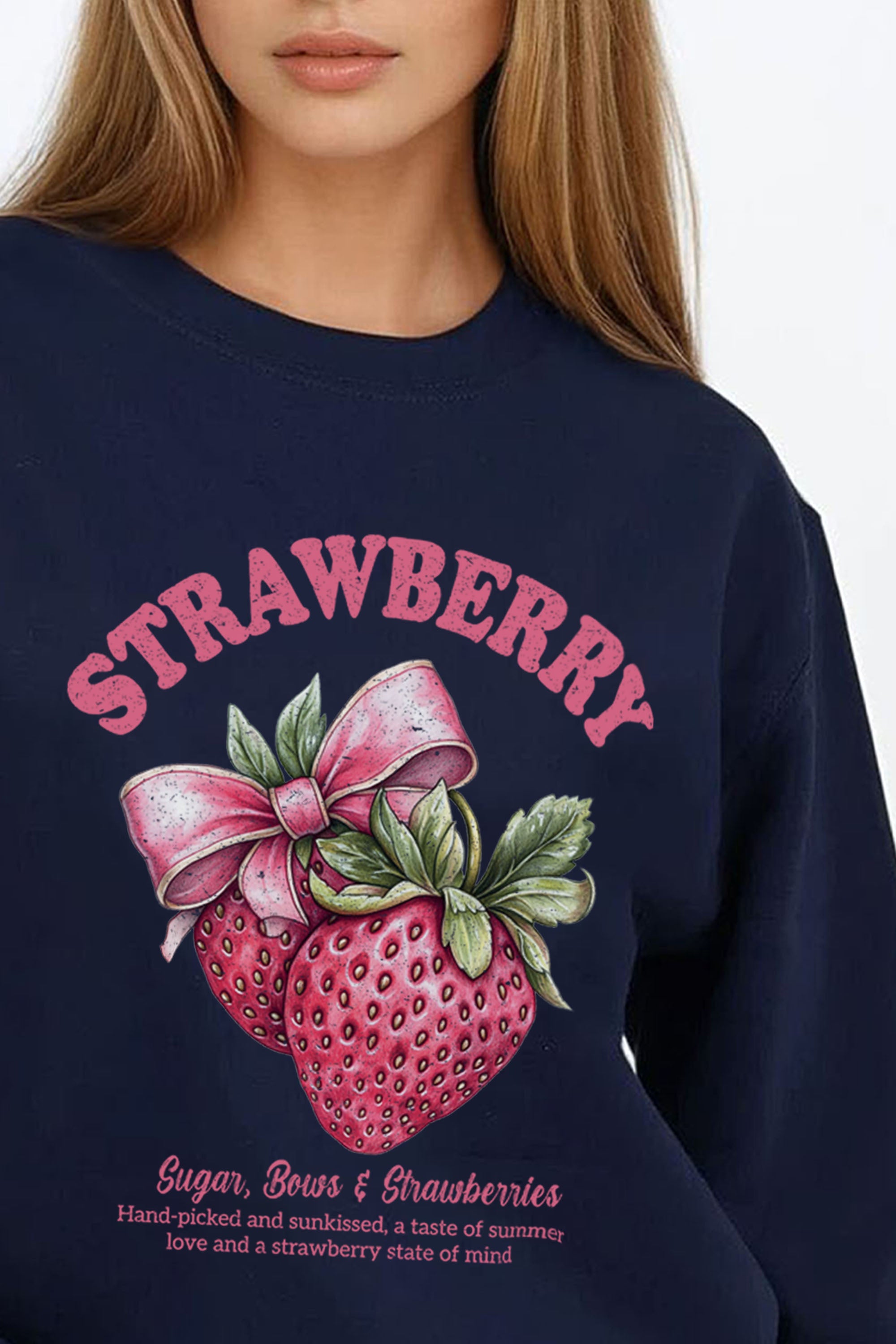 Strawberry Printed Sweatshirt