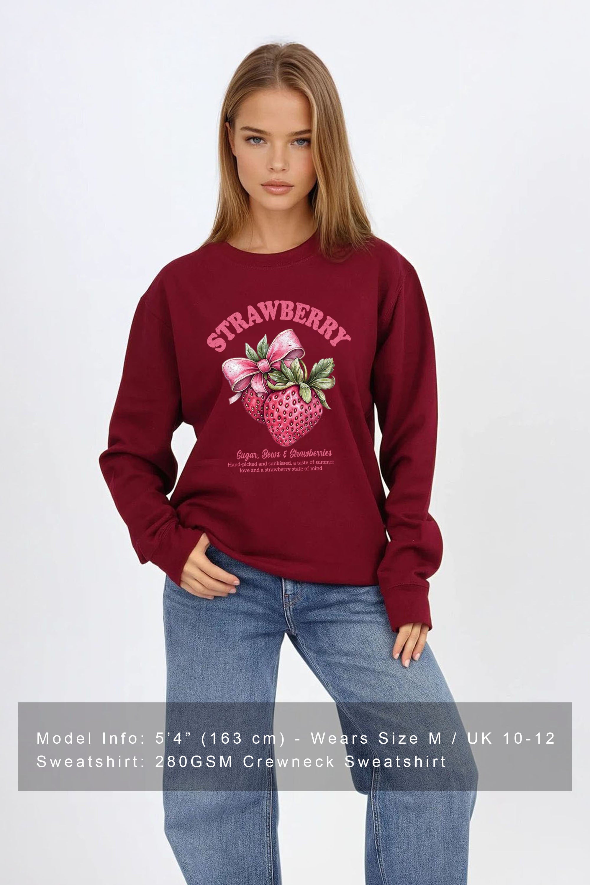 Strawberry Printed Sweatshirt