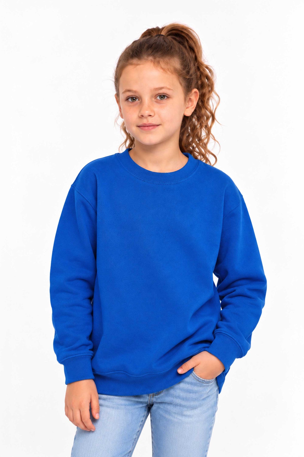 Kids Plain Crewneck Sweatshirt