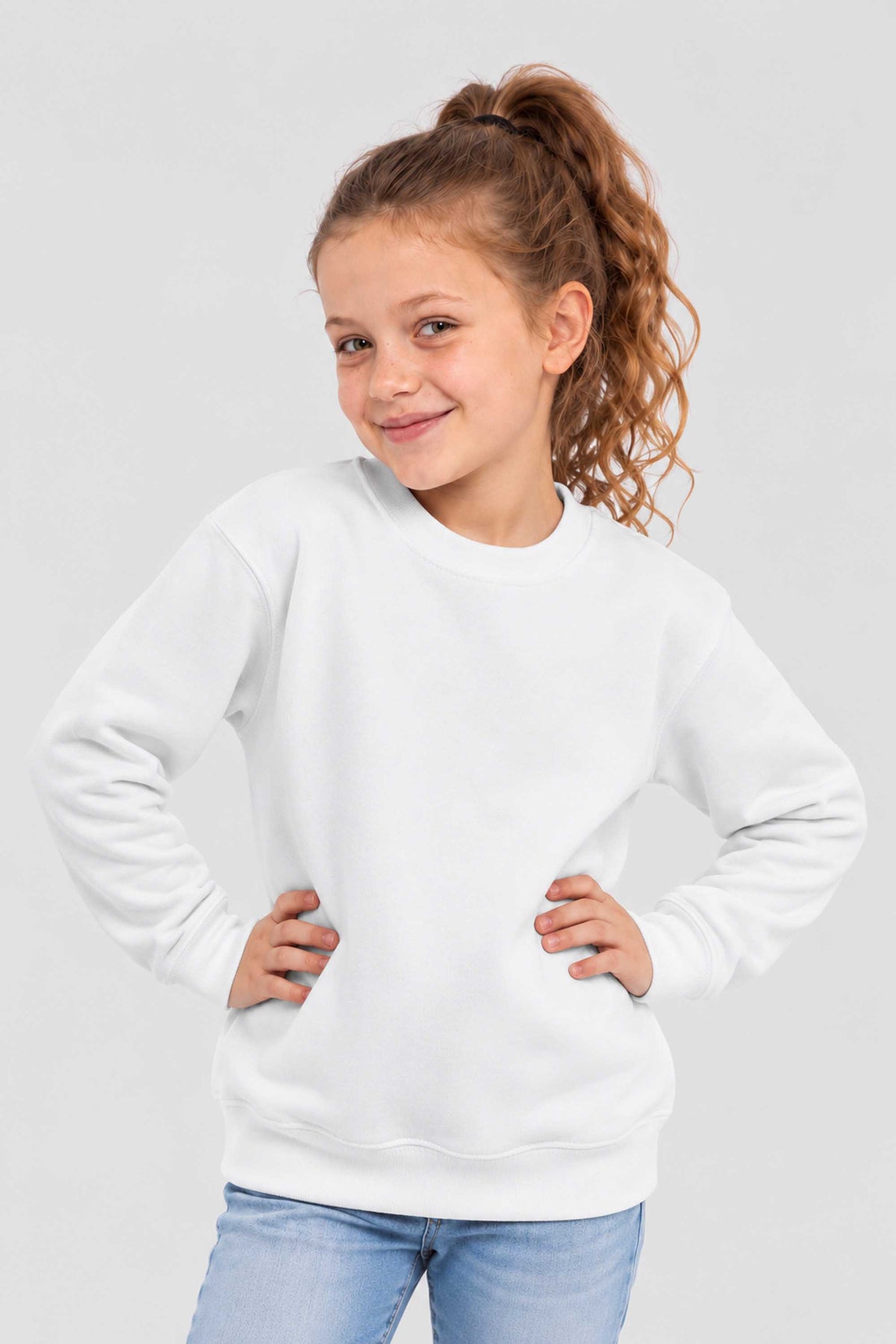 Kids Plain Crewneck Sweatshirt