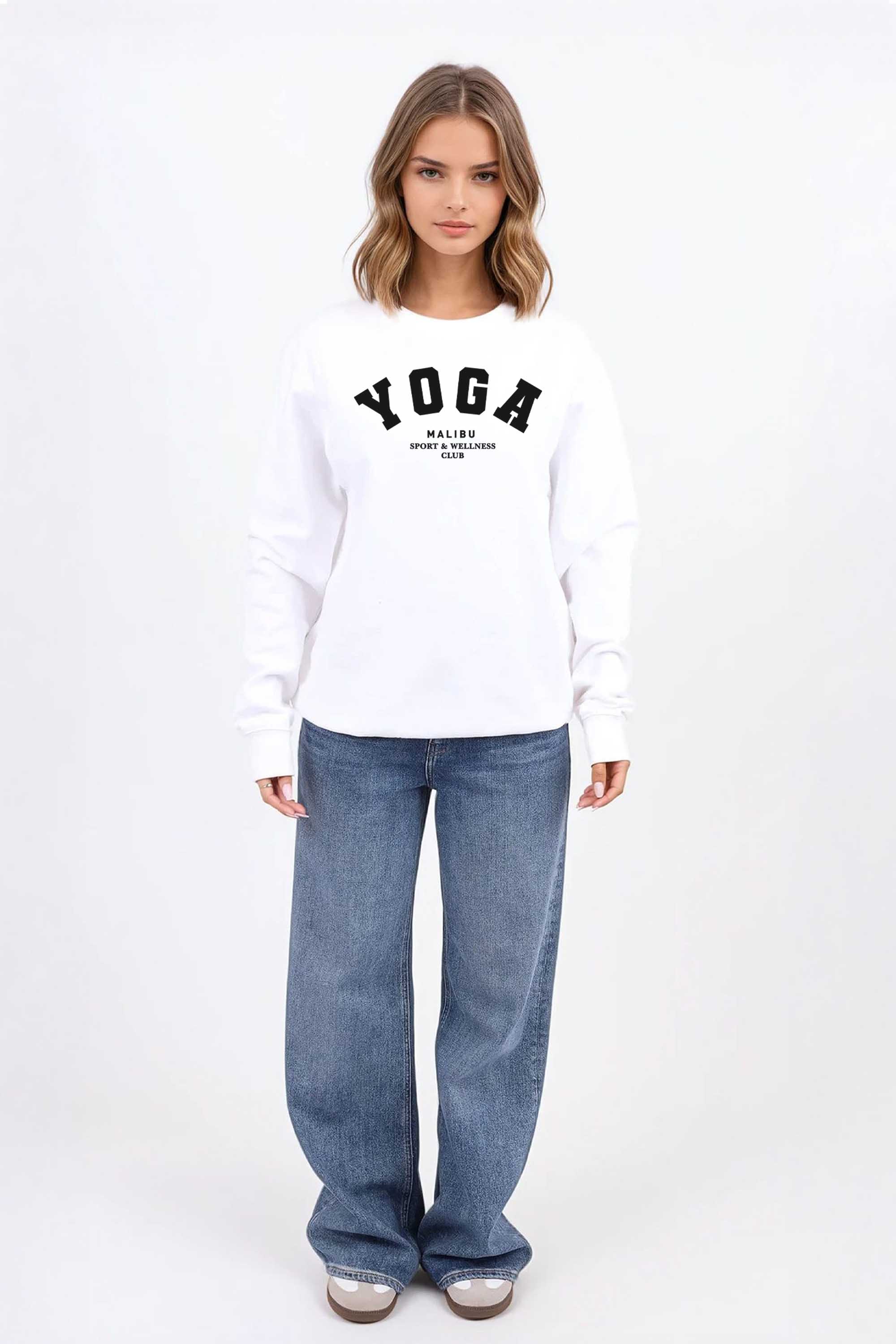 Yoga Graphic Printed Sweatshirt