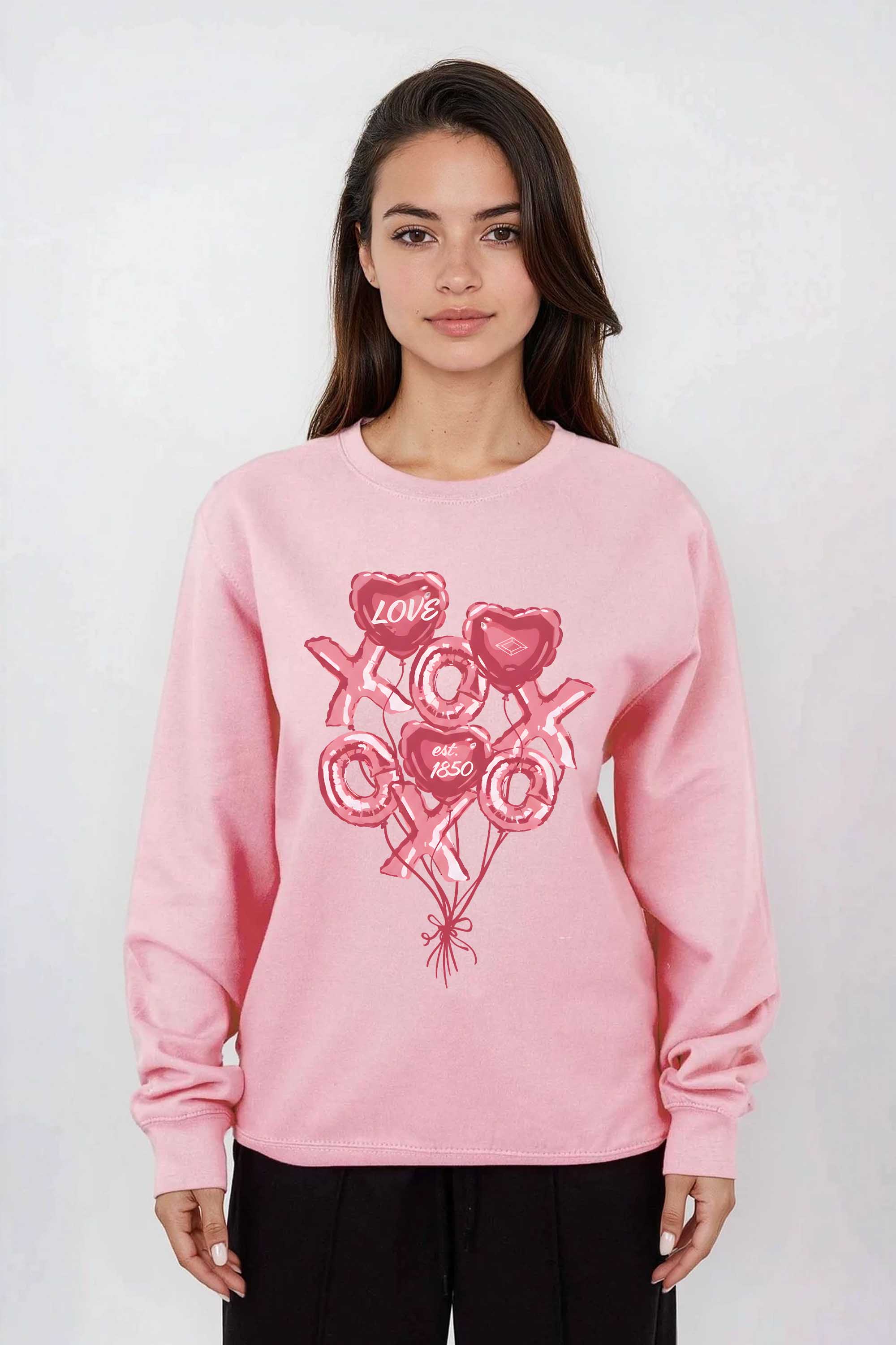 Valentine XOXO Love Printed Sweatshirt
