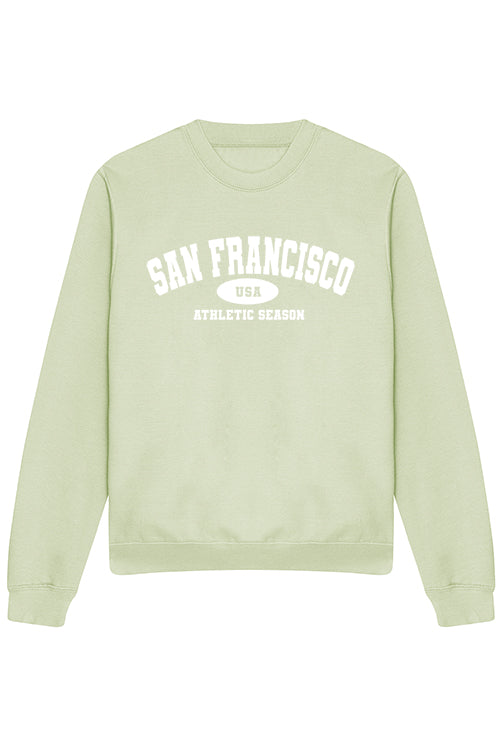 SAN FRANCISCO SWEATSHIRT IN PISTACHIO GREEN (Custom Pack )