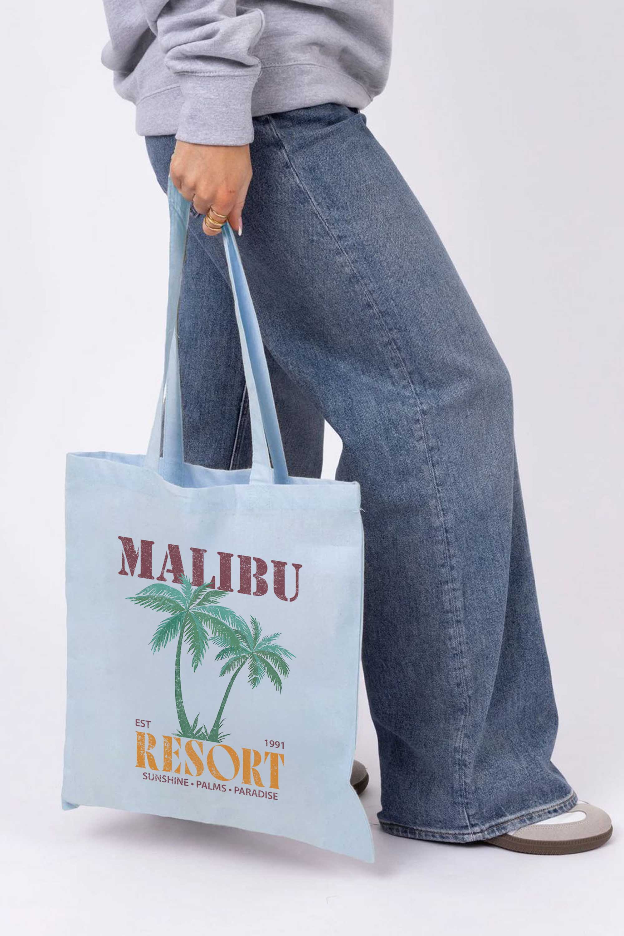 Malibu Resort Printed Printed Tote Bag