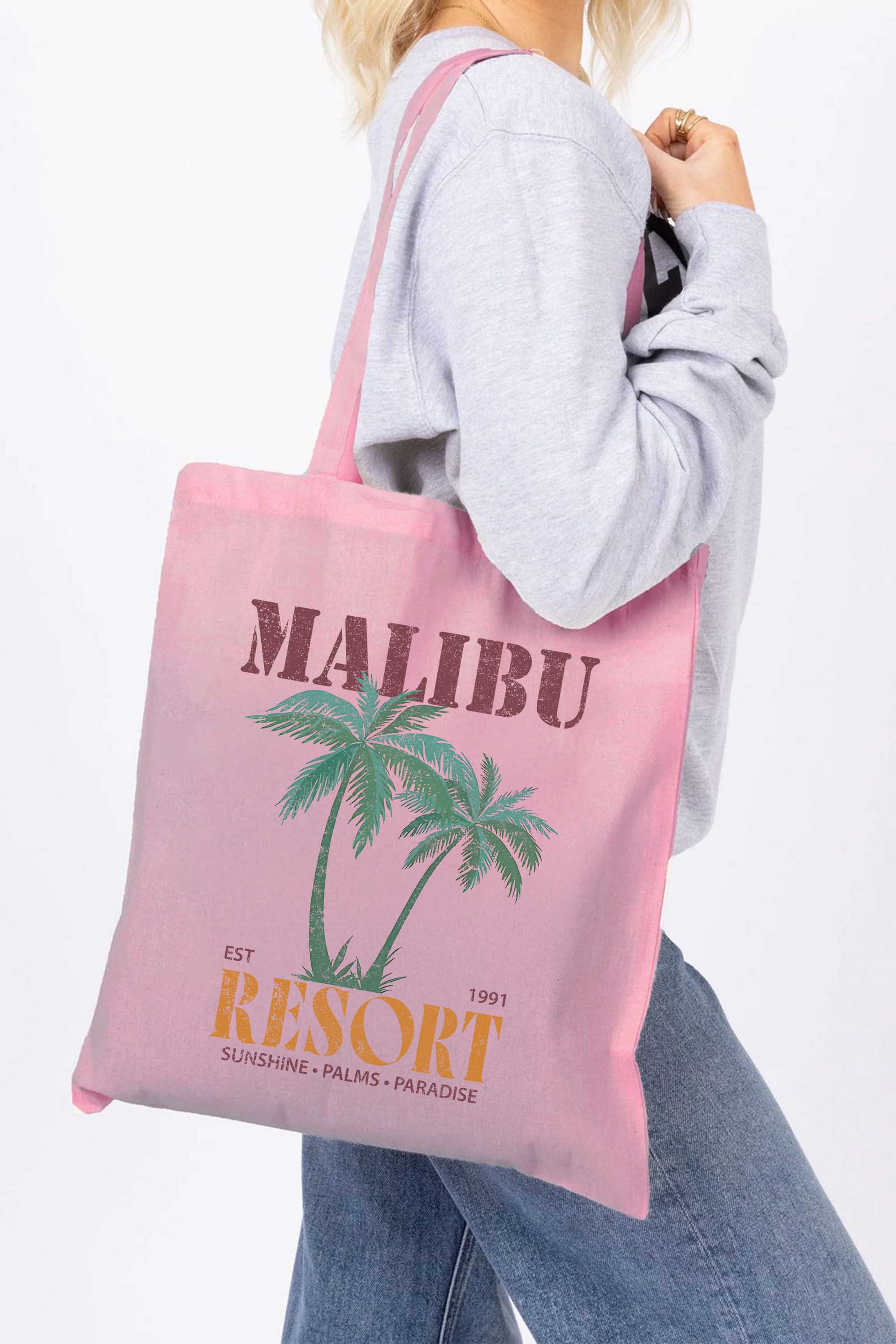 Malibu Resort Printed Printed Tote Bag