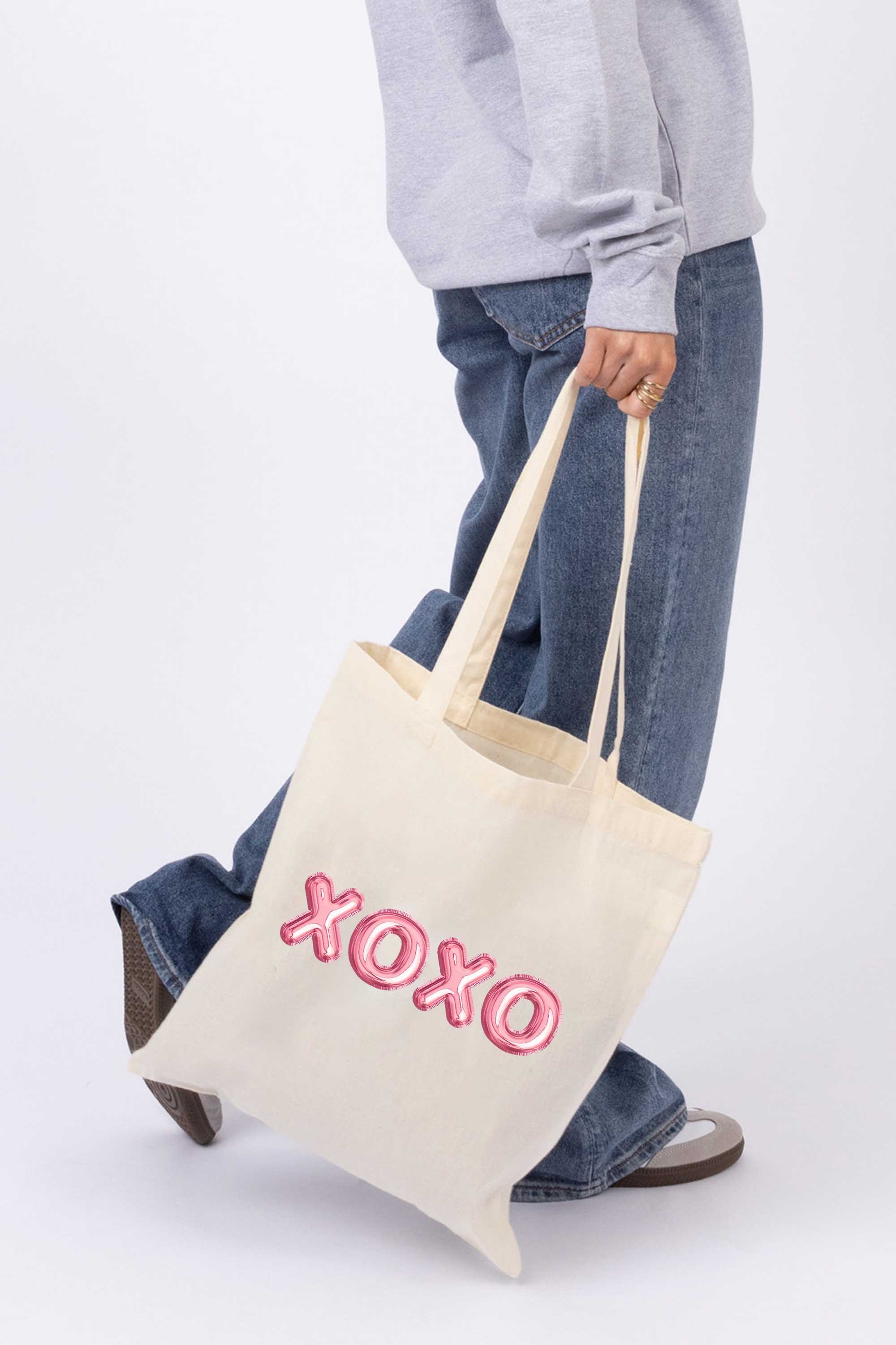 Valentine XOXO Printed Cotton Tote Bag