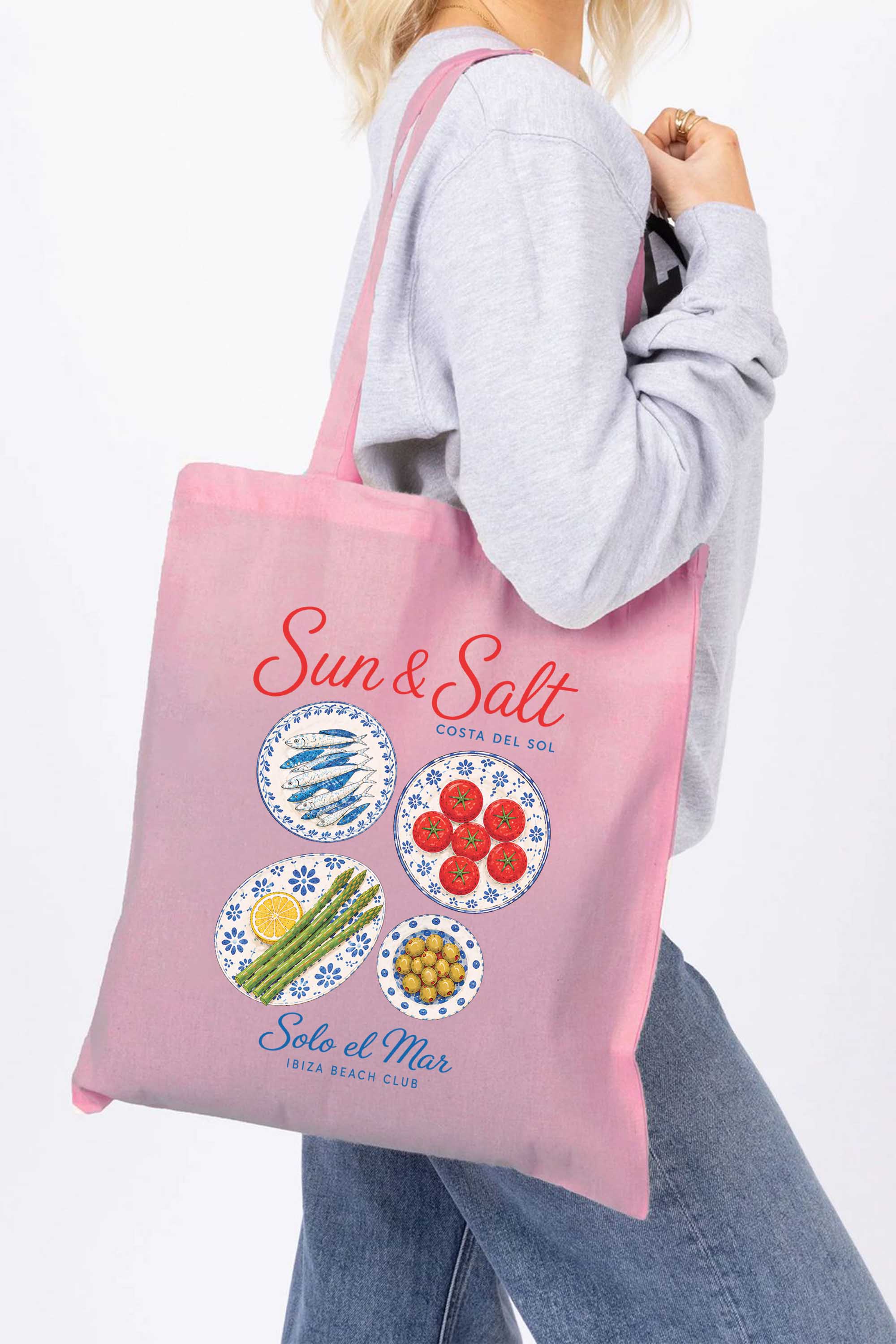 Sun And Salt Food Printed Tote Bag