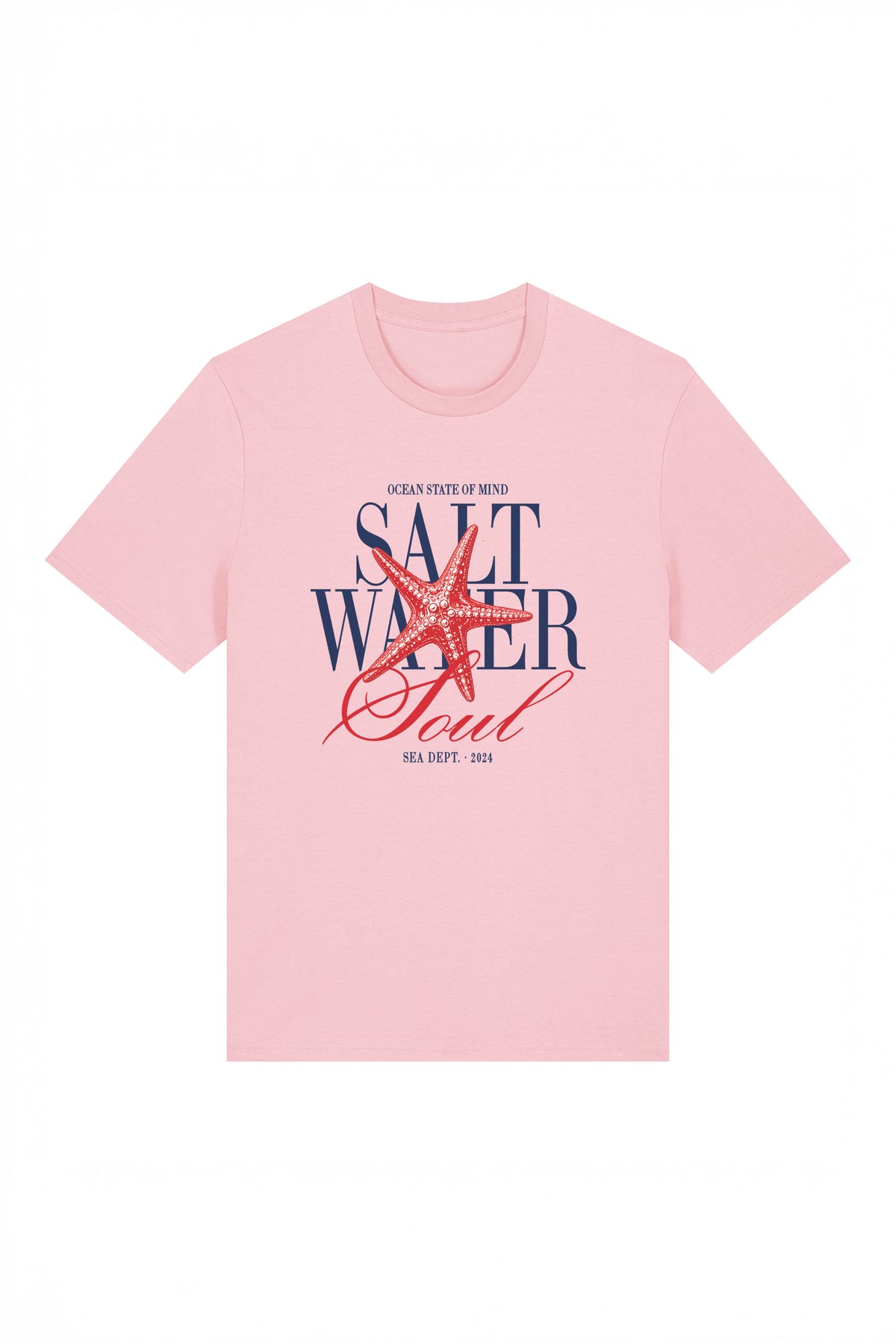 180 GSM Unisex Organic Salt Water Soul Printed T-shirt