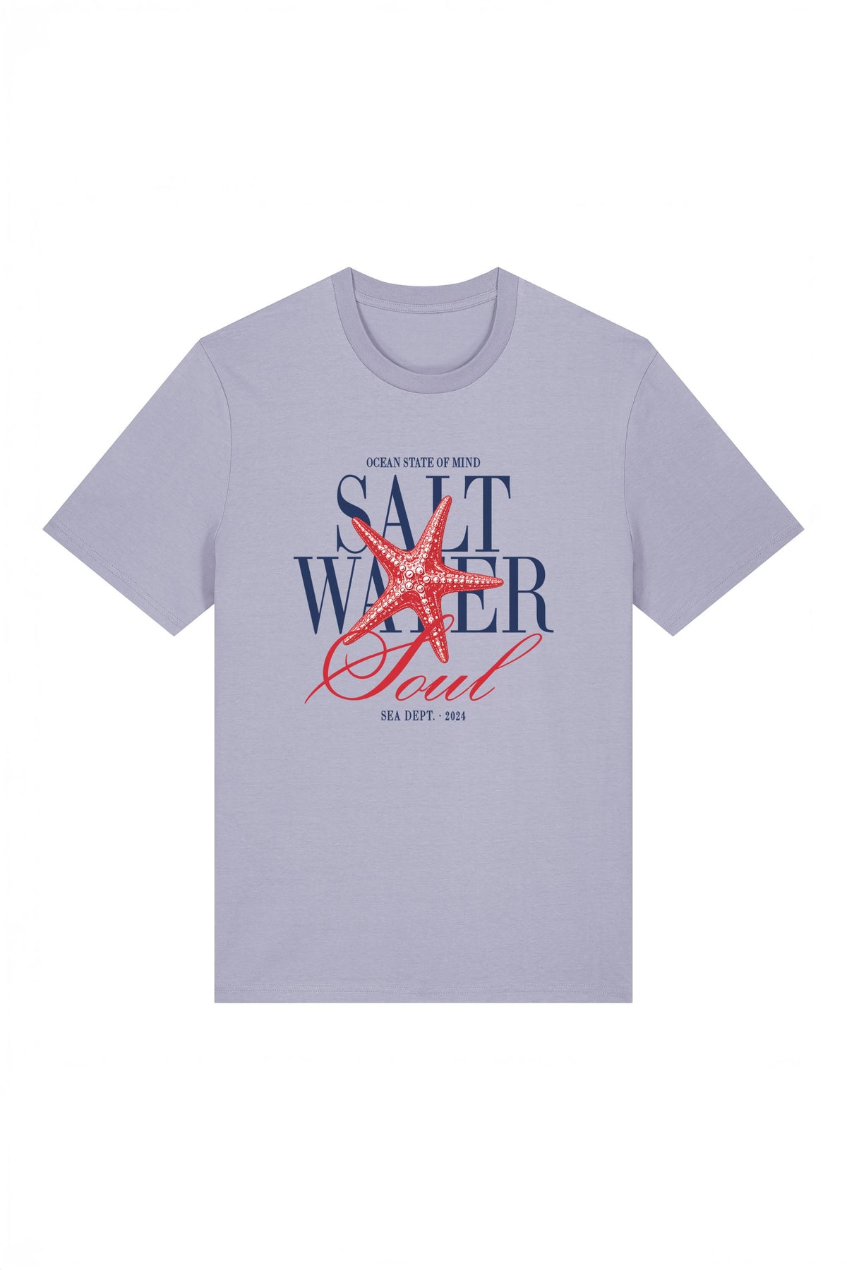 180 GSM Unisex Organic Salt Water Soul Printed T-shirt