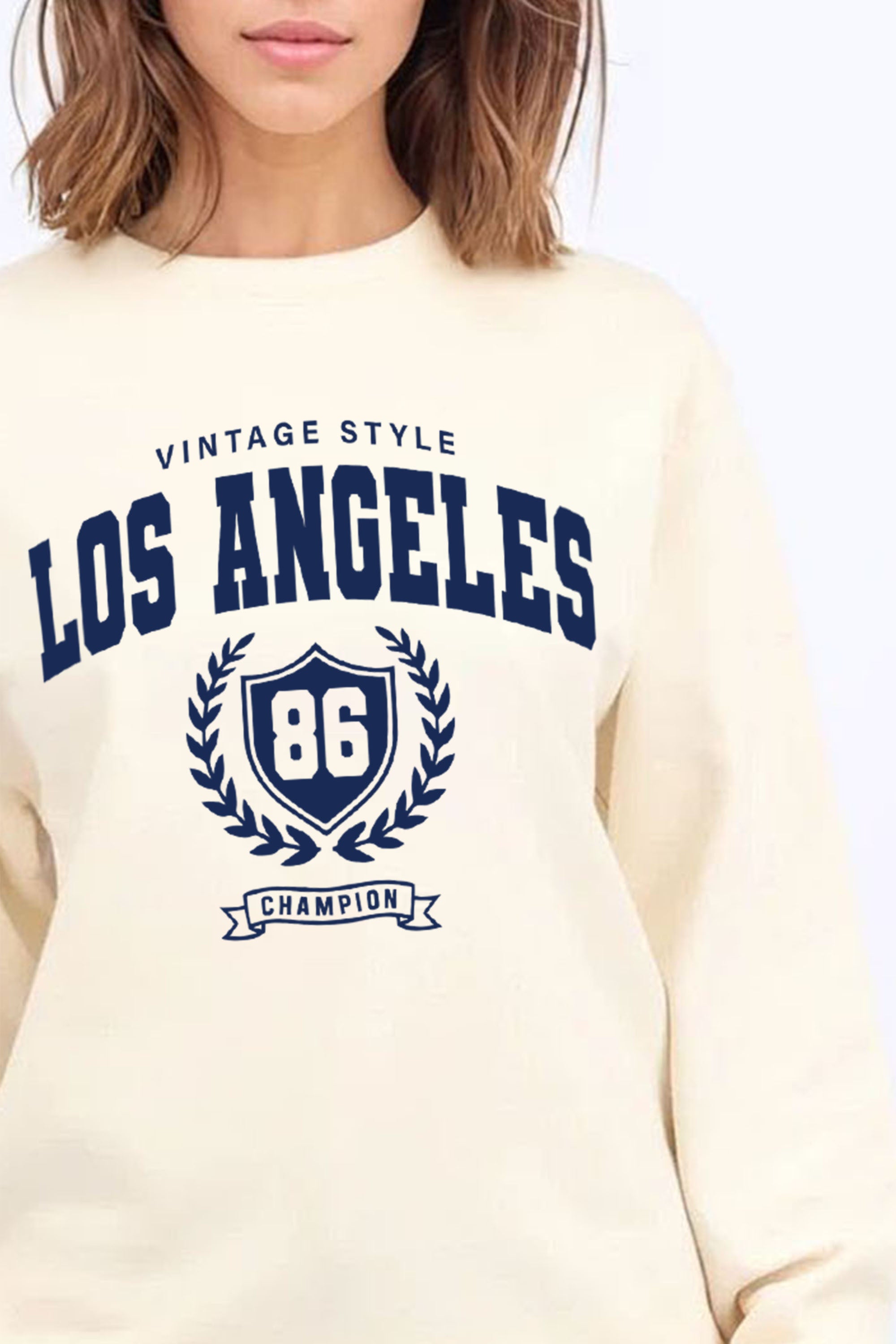 Vintage Style Los Angeles Printed Sweatshirt