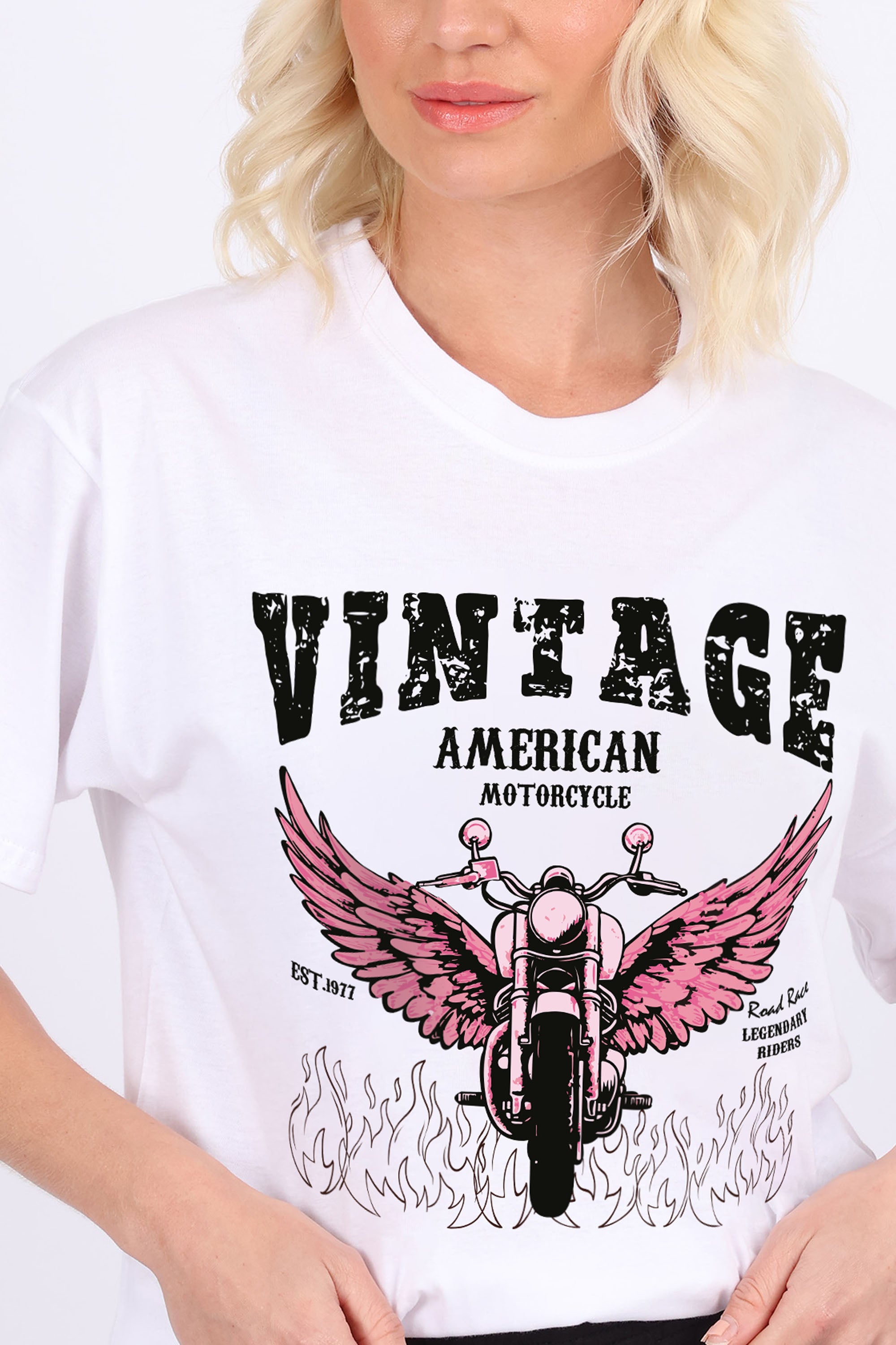 Vintage Motorcycle T-Shirt (Custom Packs)