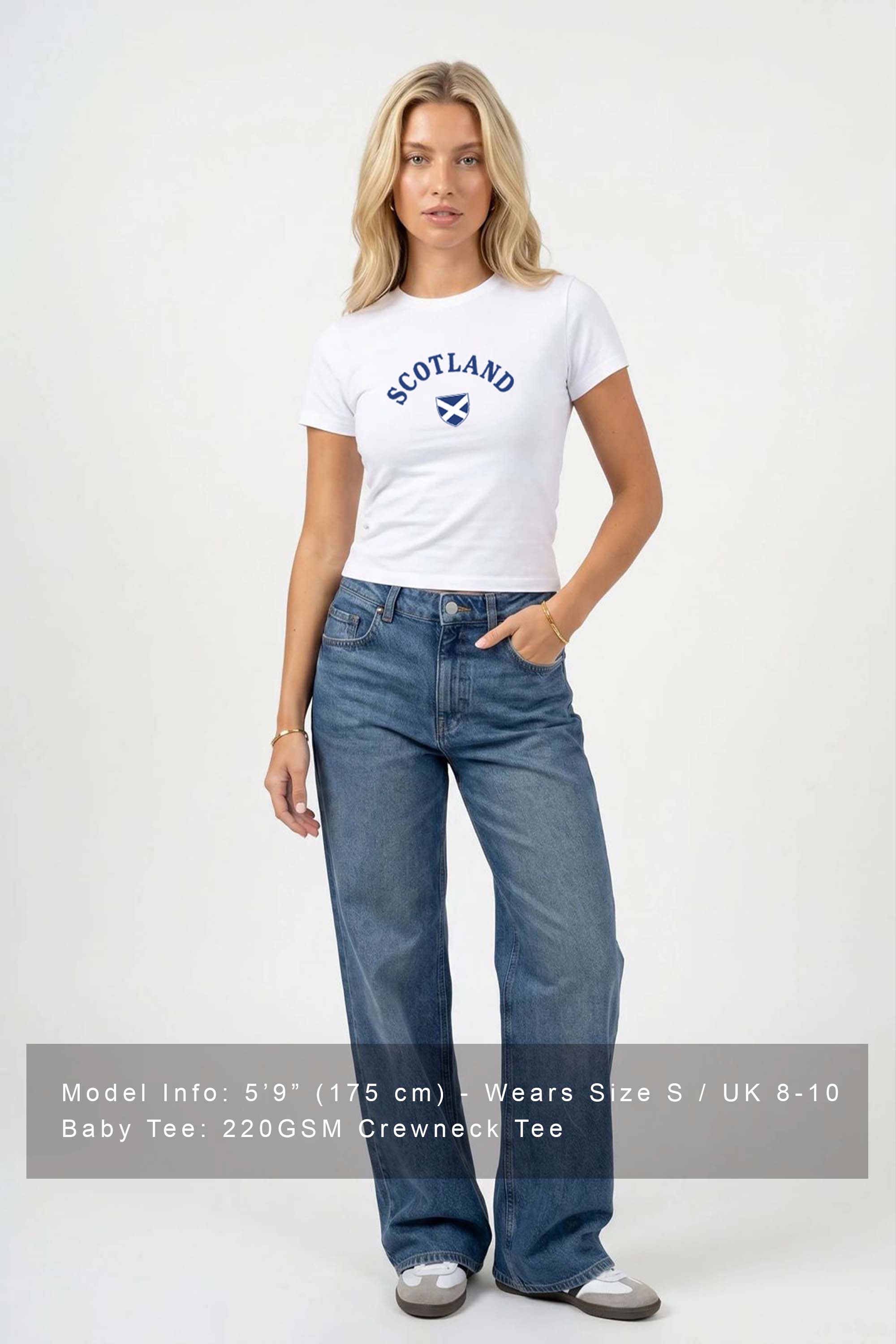 220GSM Scotland Printed Baby Tee