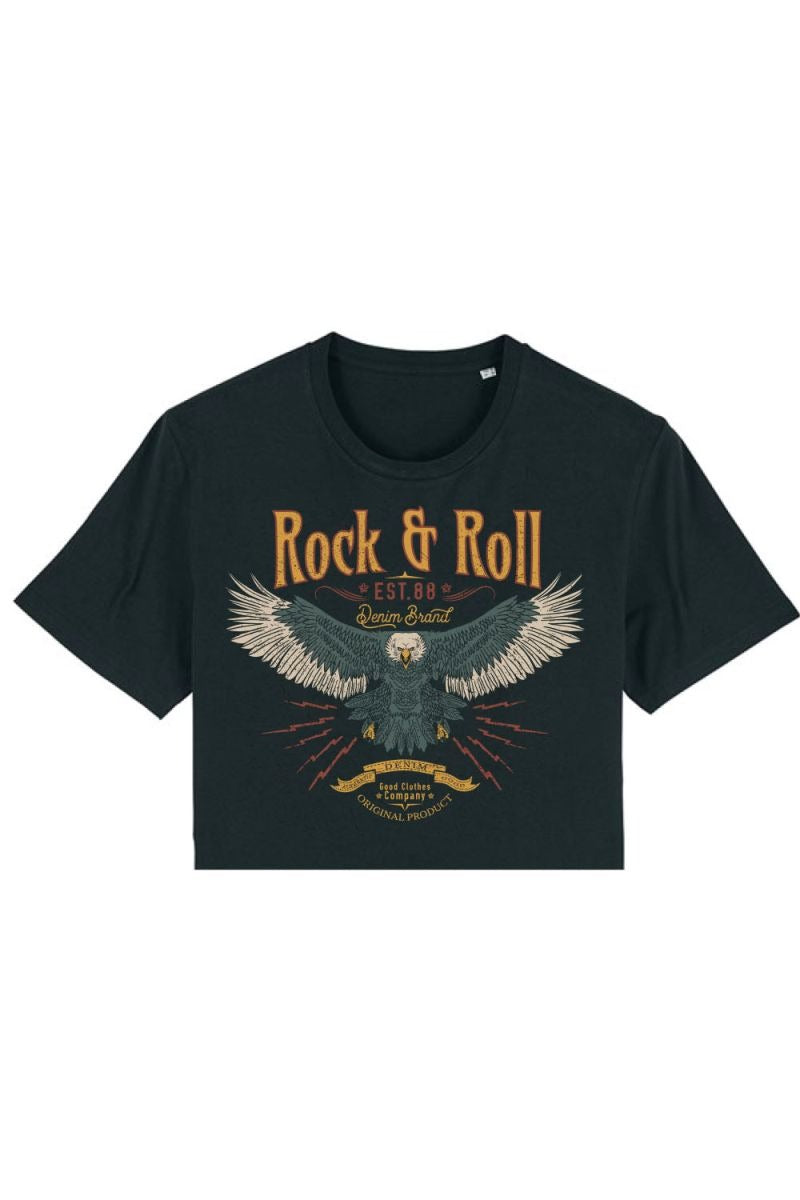 Rock and Roll Eagle Cropped T-Shirt (Pack of 3)